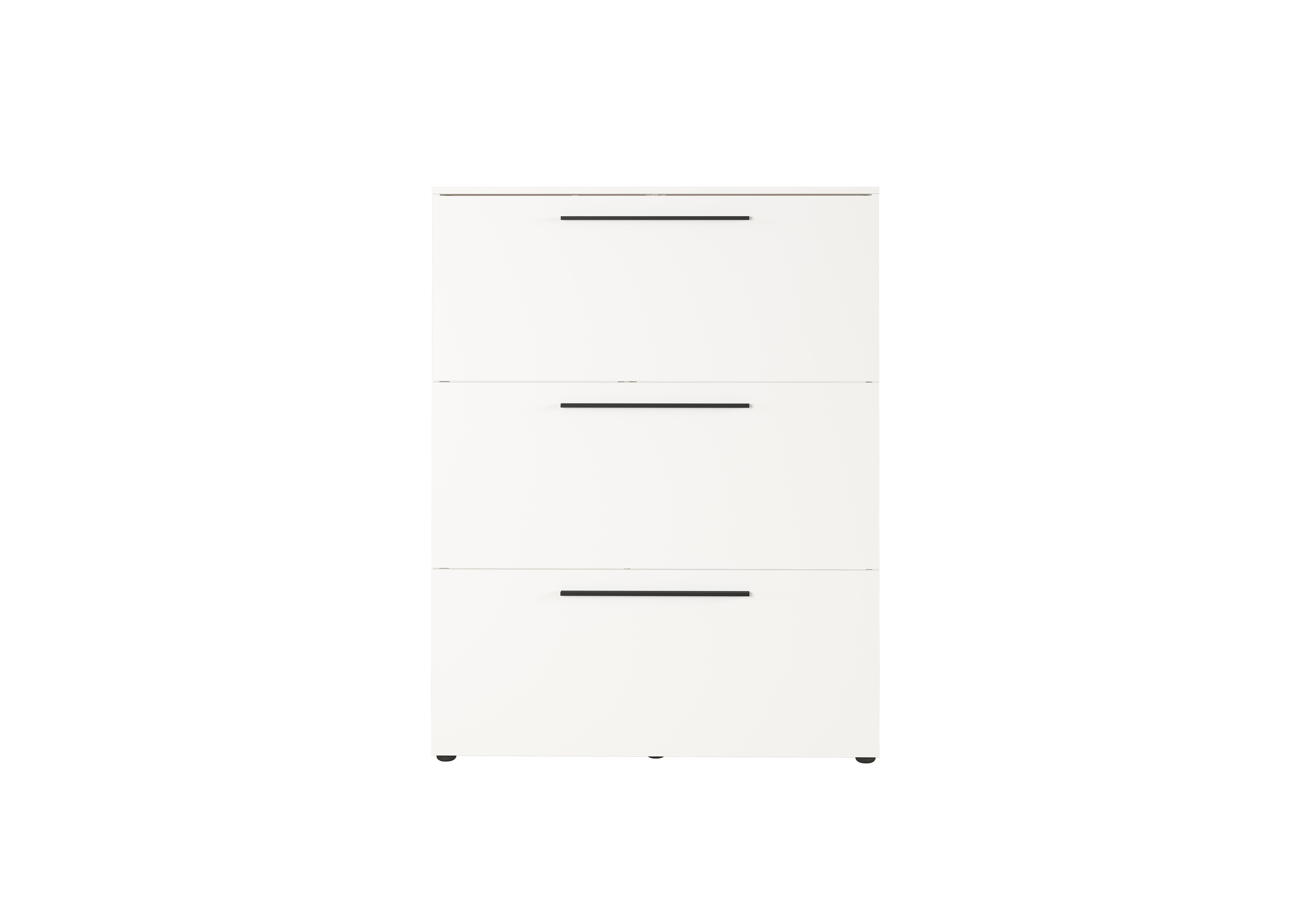 Avery 3 Door Shoe Cabinet in White on Furniture Village