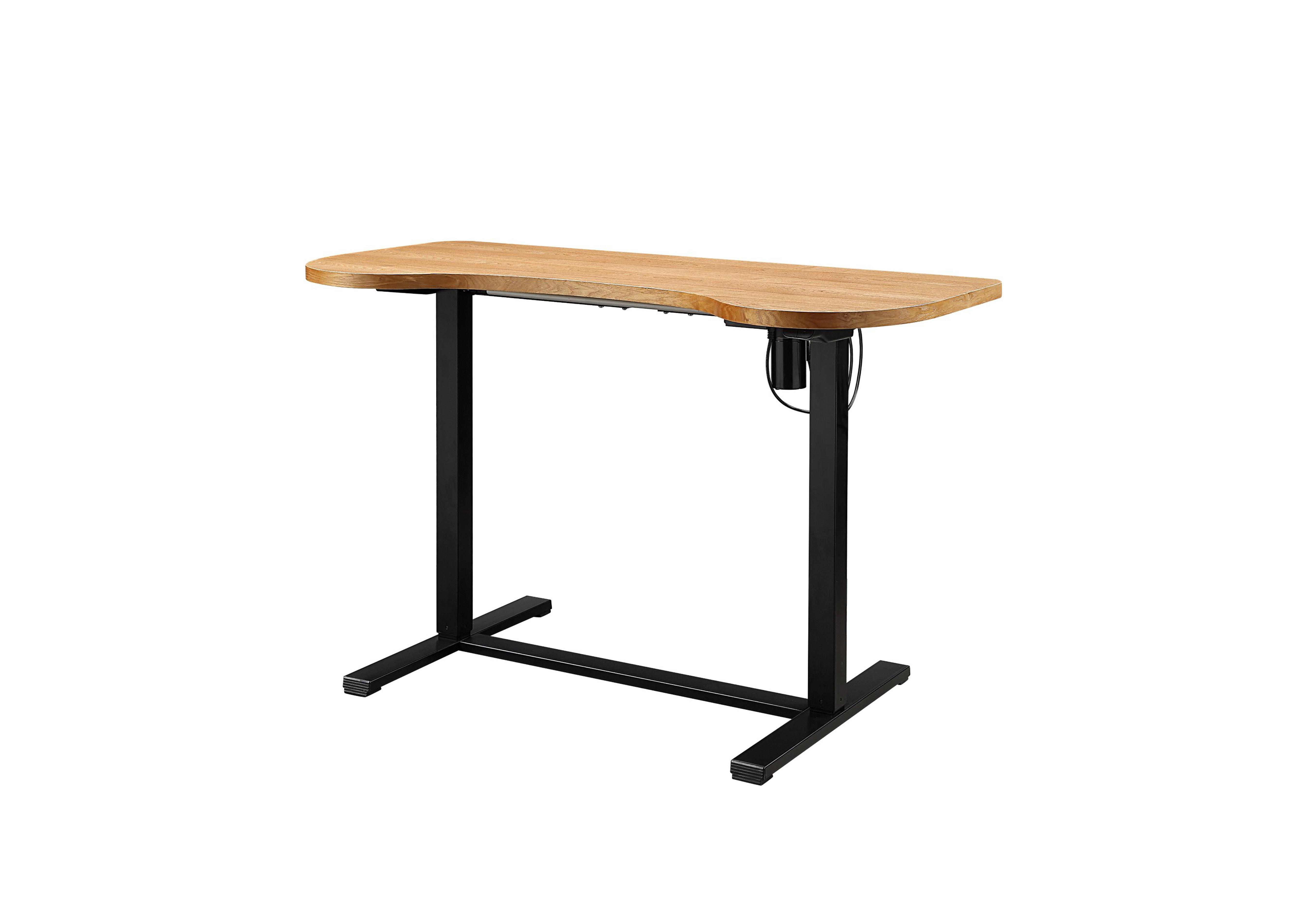 Clarke Height-Adjustable Desk in Oak on Furniture Village