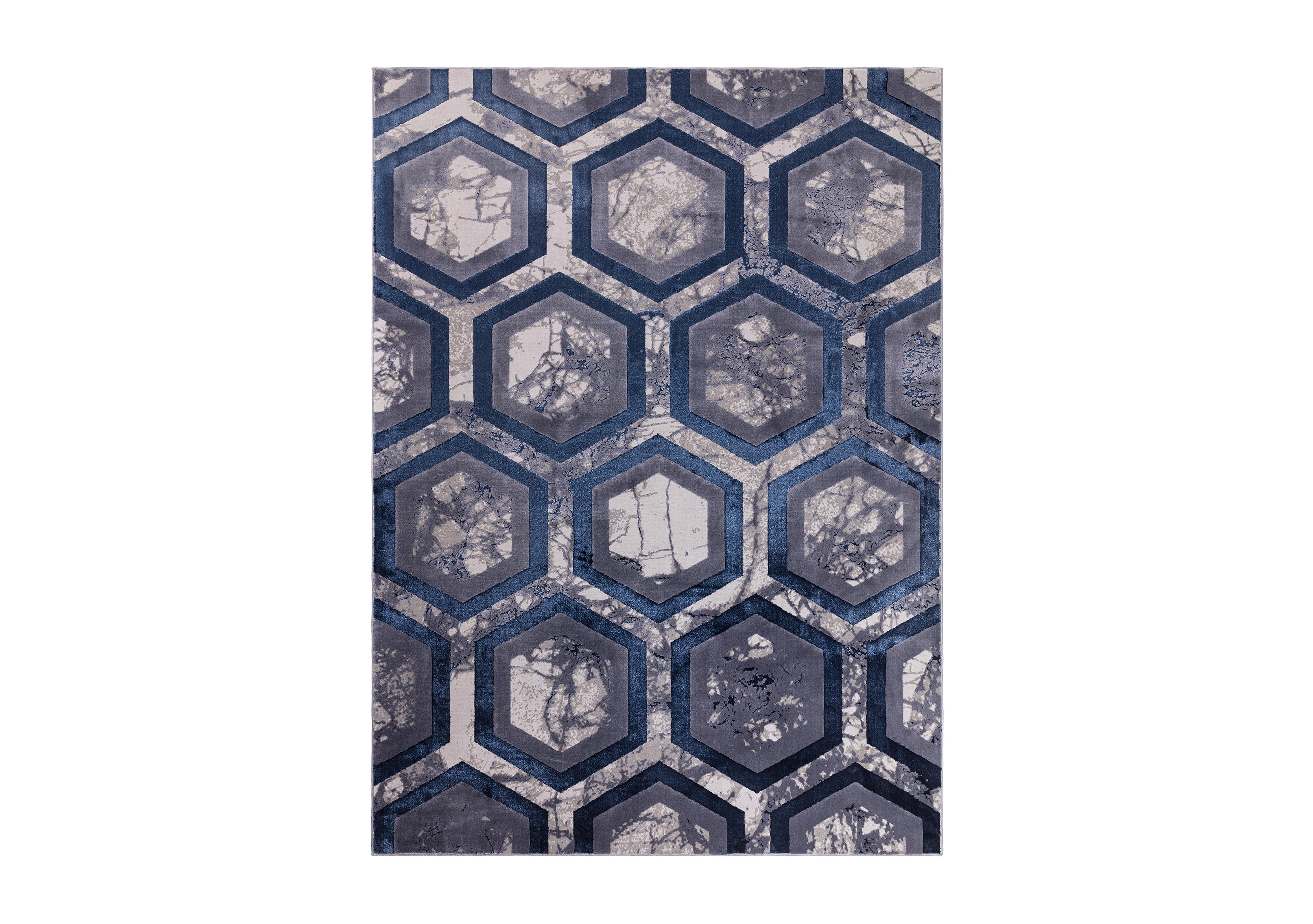Arela Hexagon Rug in  on Furniture Village