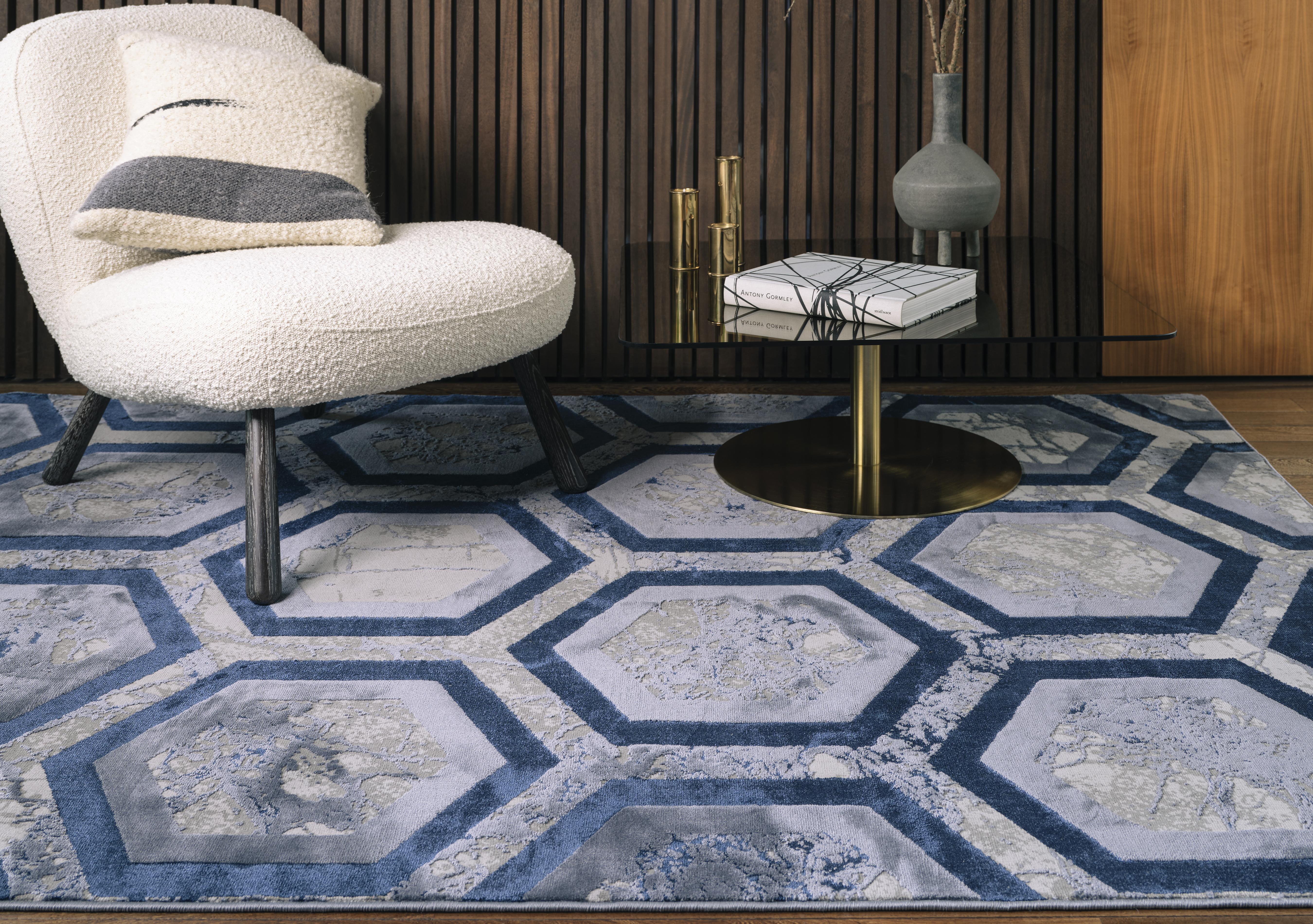 Arela Hexagon Rug in  on Furniture Village