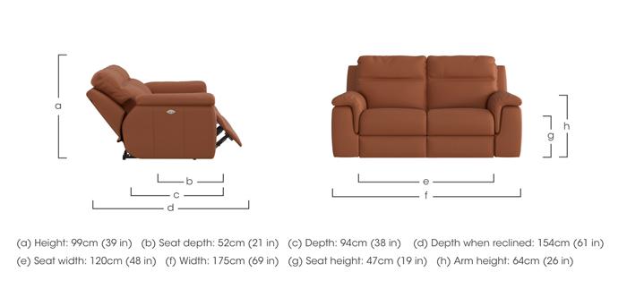 Paolo 2 Seater Leather Sofa in  on Furniture Village