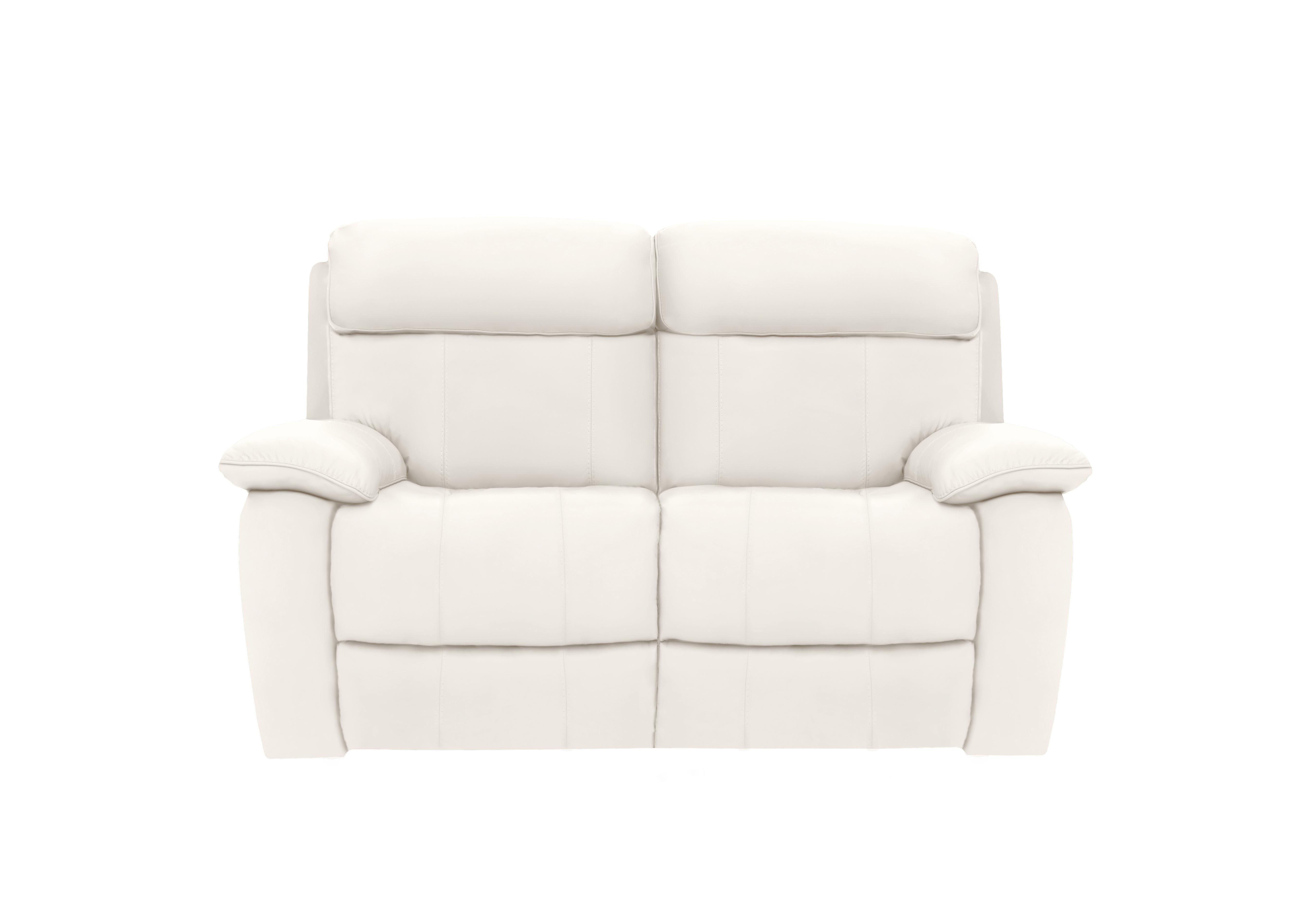 Moreno 2 Seater Leather Sofa in Bv-744d Star White on Furniture Village