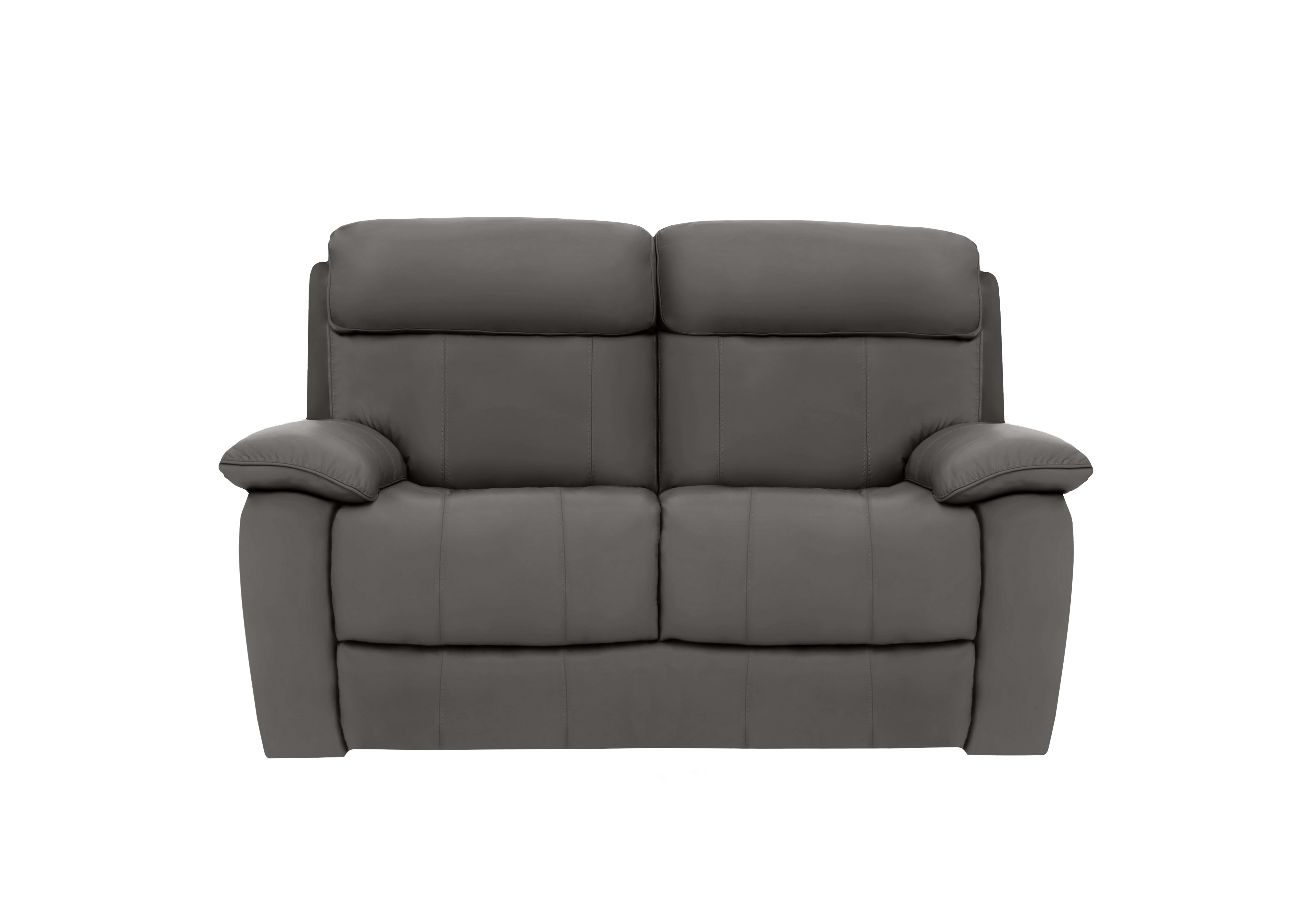 Moreno 2 Seater Leather Sofa in Nc-088e Charcoal Grey on Furniture Village