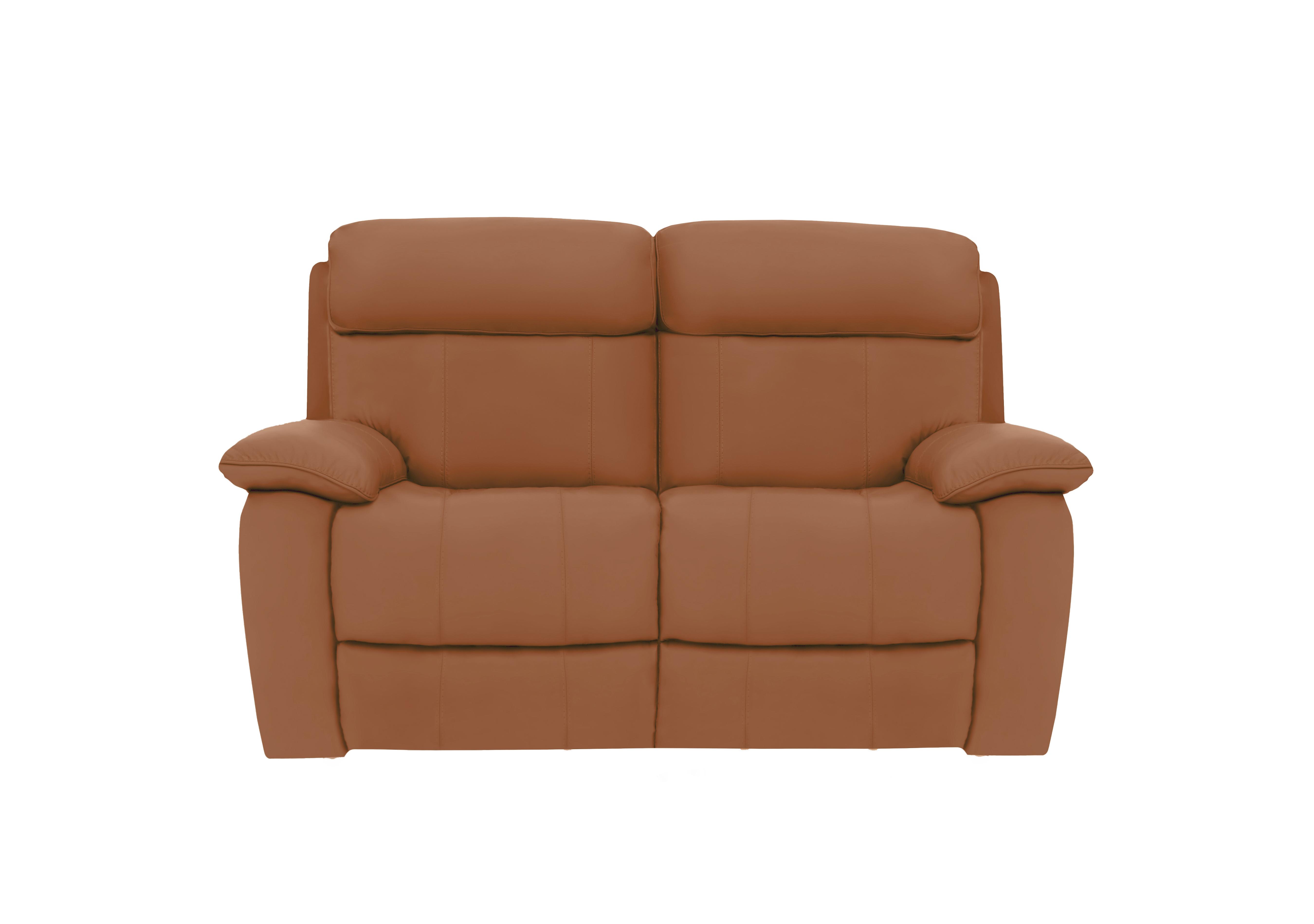 Moreno 2 Seater Leather Sofa in Nc-334e Pecan Brown on Furniture Village
