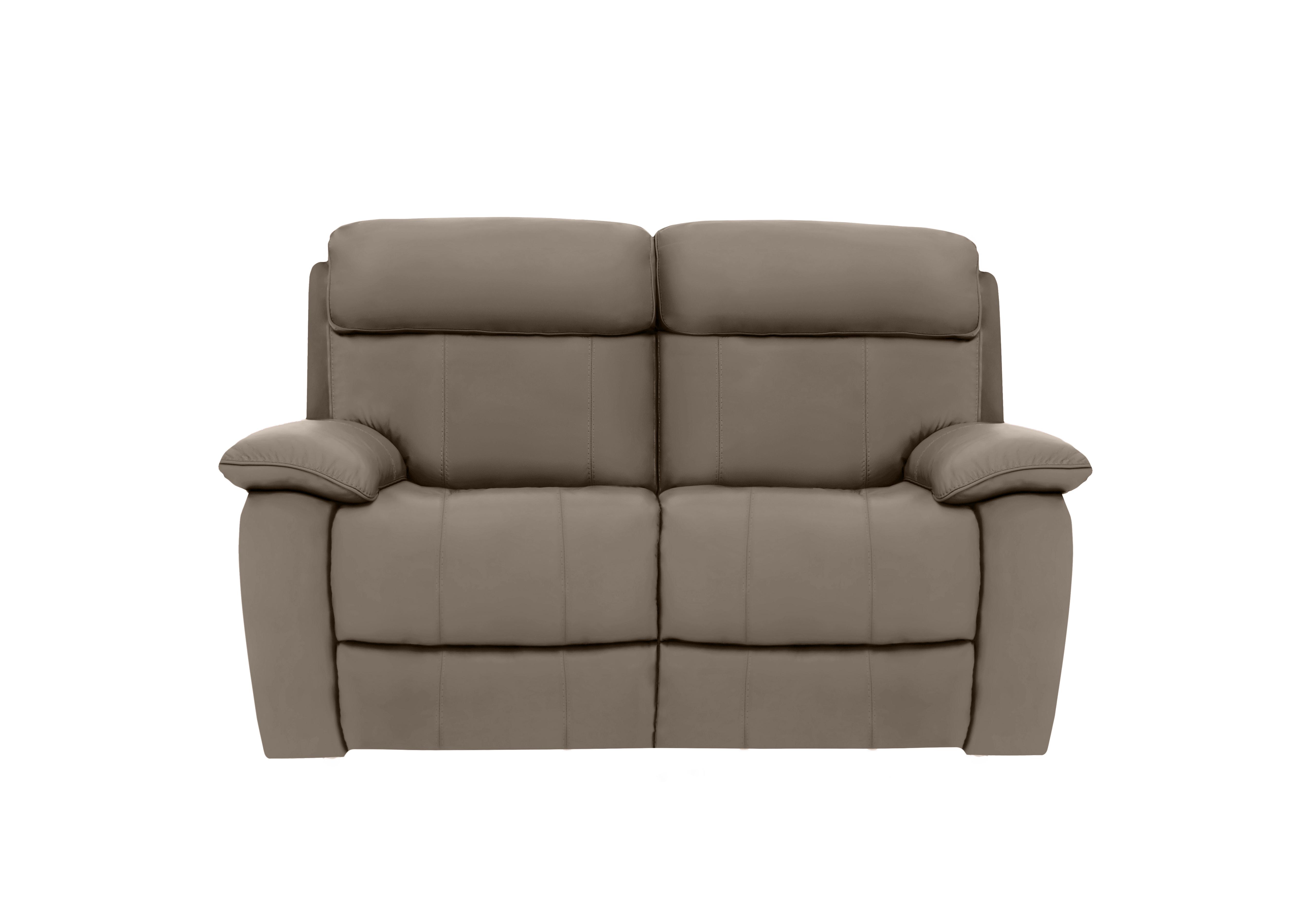 Moreno 2 Seater Leather Sofa in Nw-513e Bark on Furniture Village