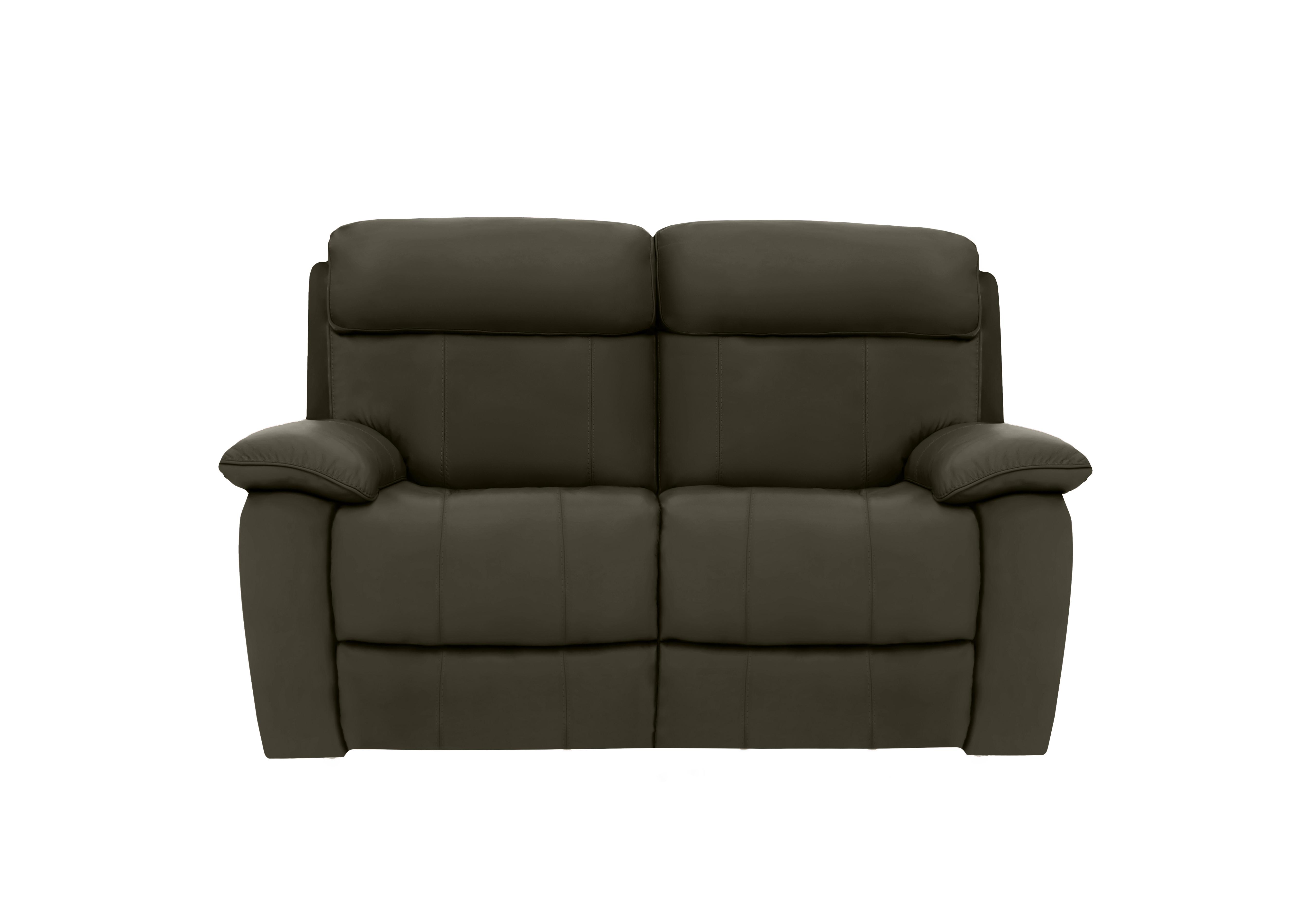 Moreno 2 Seater Leather Sofa in Nw-548e Olive on Furniture Village