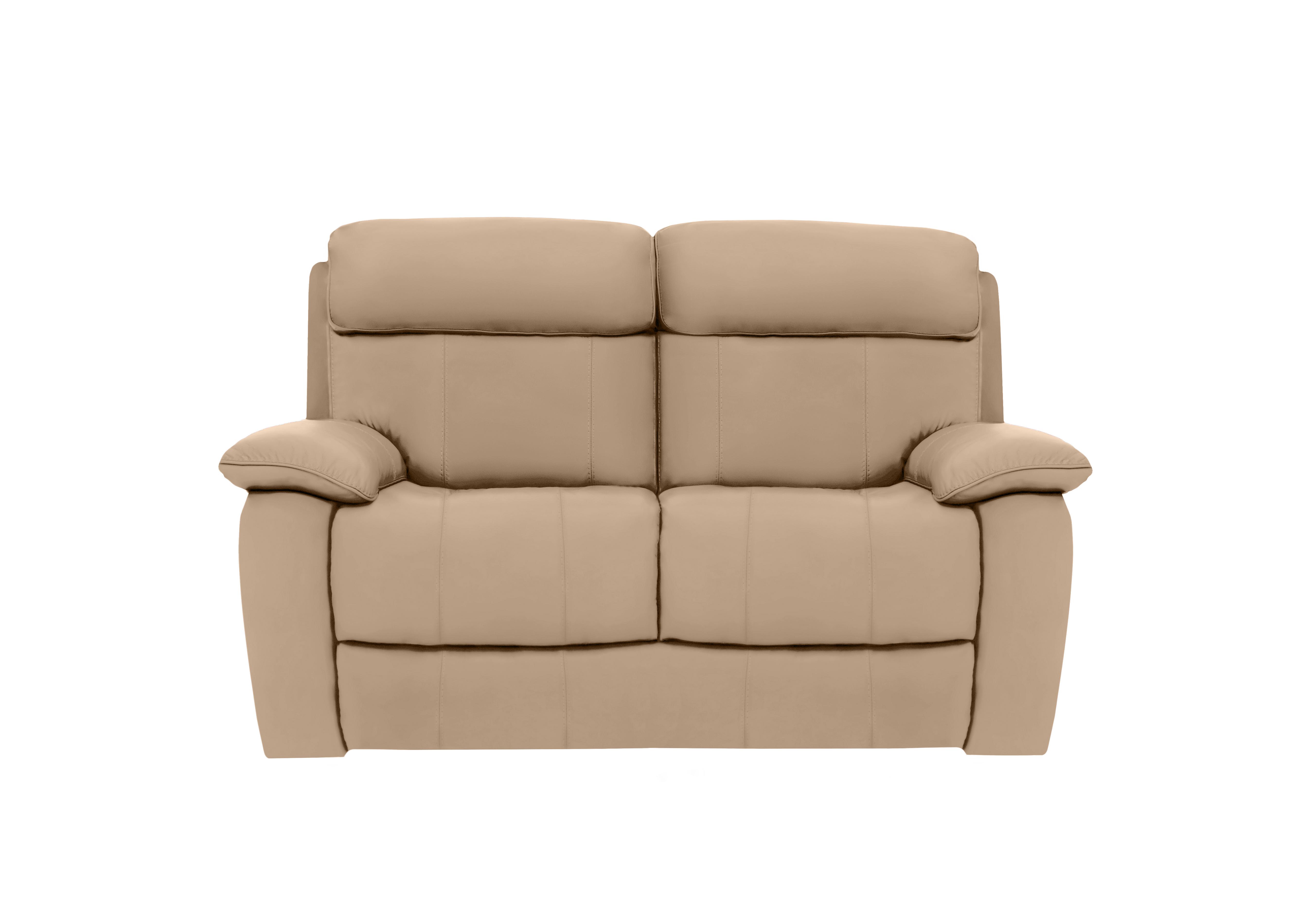 Moreno 2 Seater Leather Sofa in Nw-8475 Nude on Furniture Village
