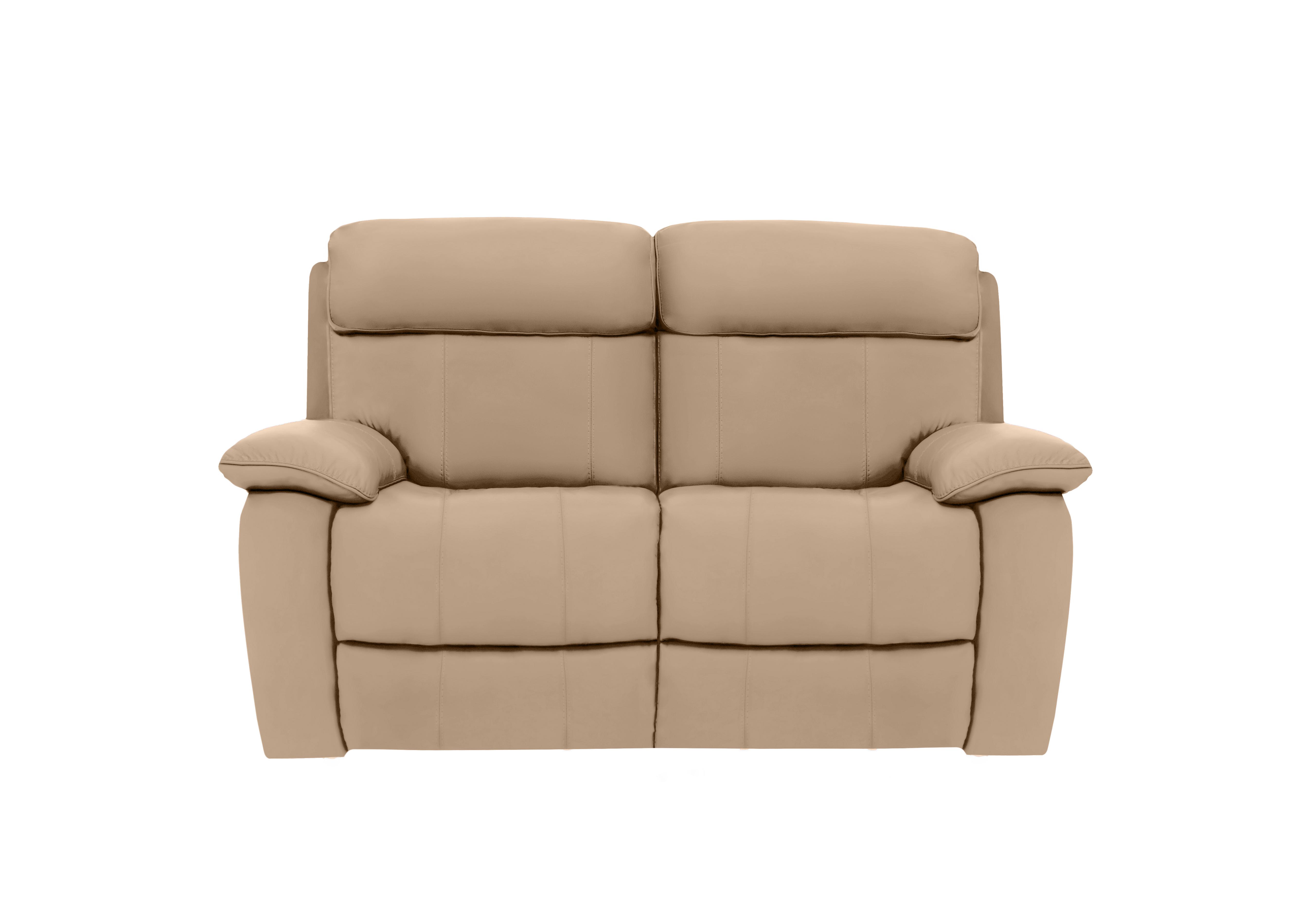 Moreno 2 Seater Leather Sofa in Nw-8475 Nude on Furniture Village