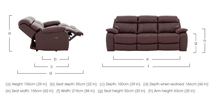 Moreno 3 Seater Leather Sofa in  on Furniture Village