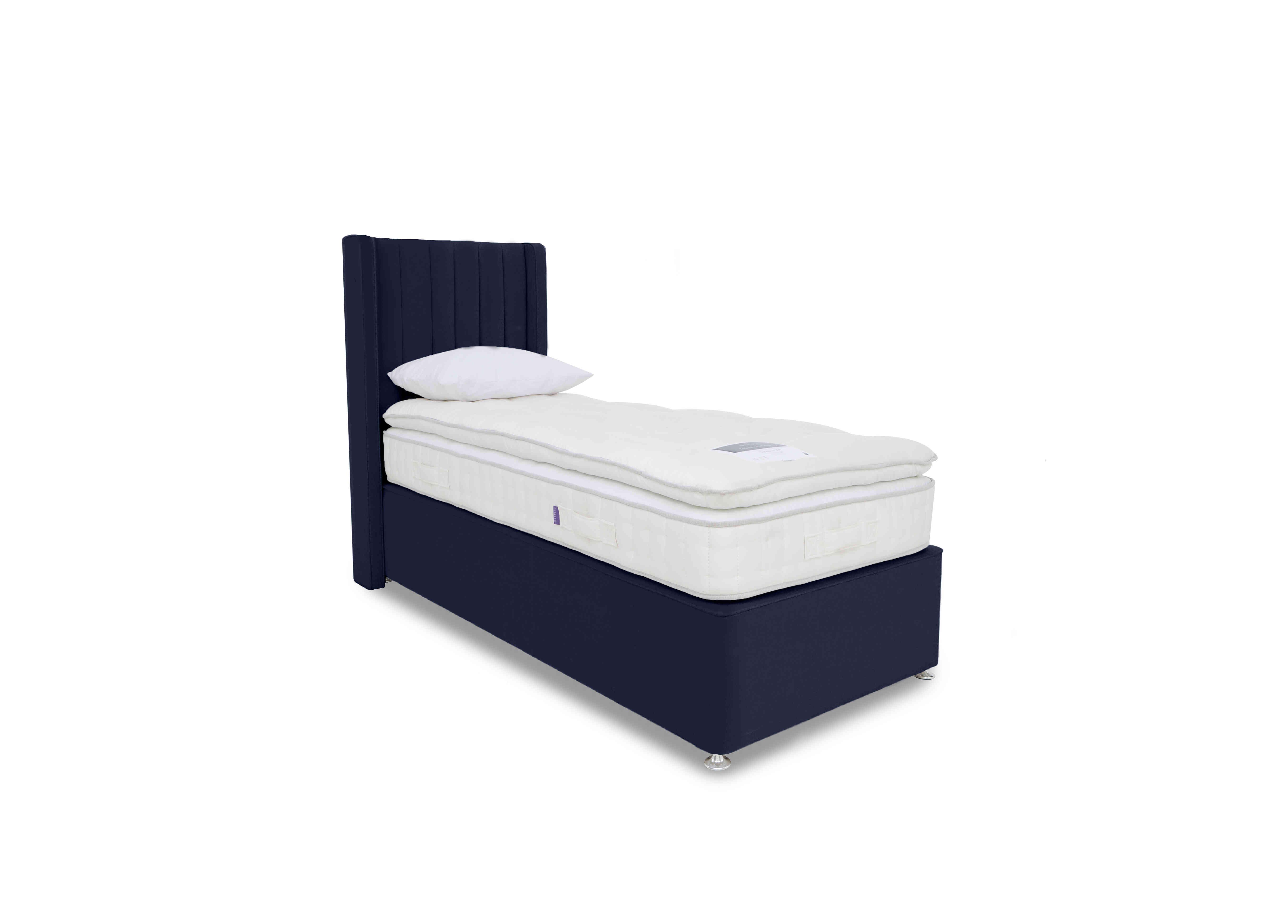 Yorkshire 10K Divan Set in Seven Navy on Furniture Village