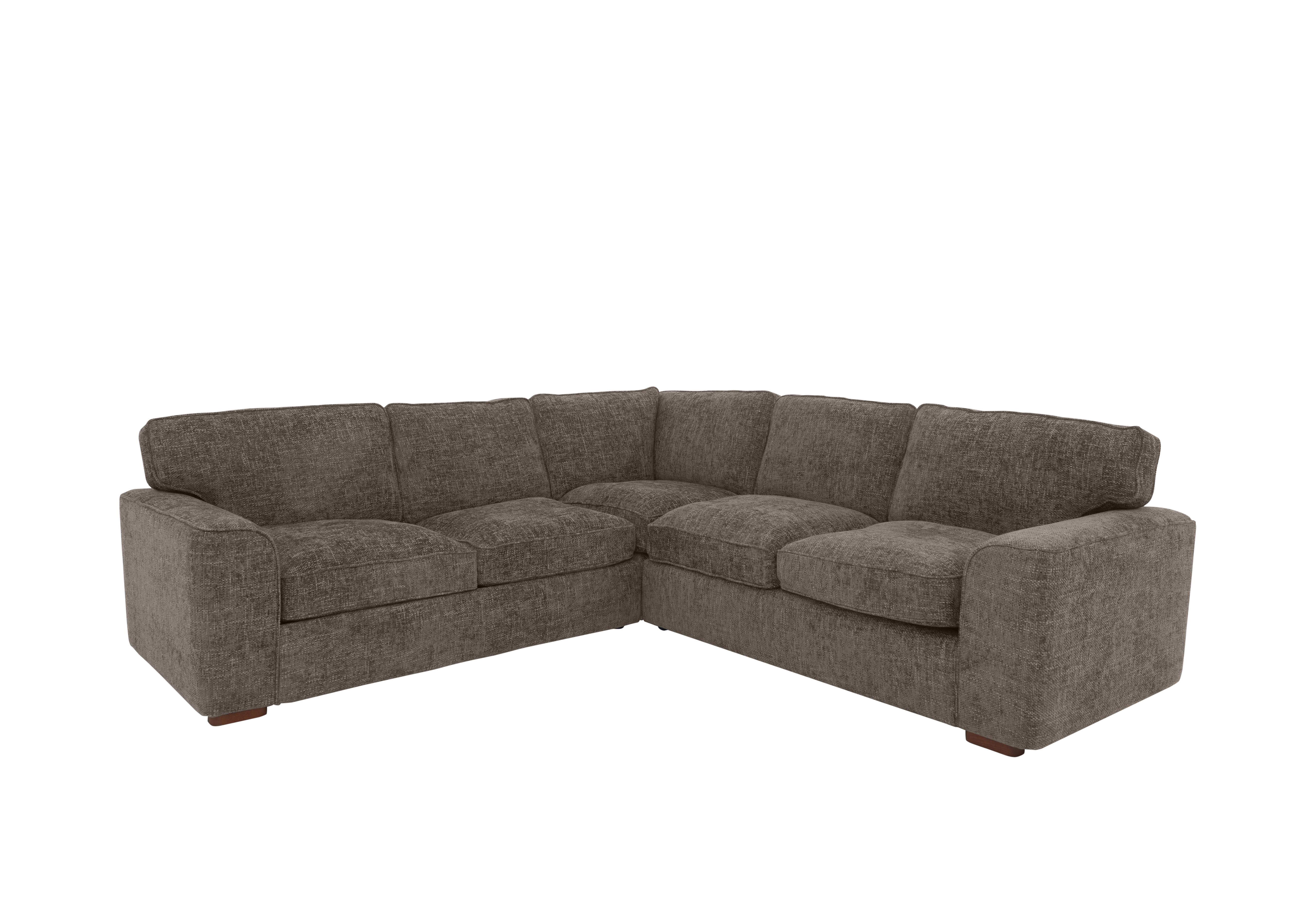 Emilia Large Fabric Corner Sofa in Coco on Furniture Village