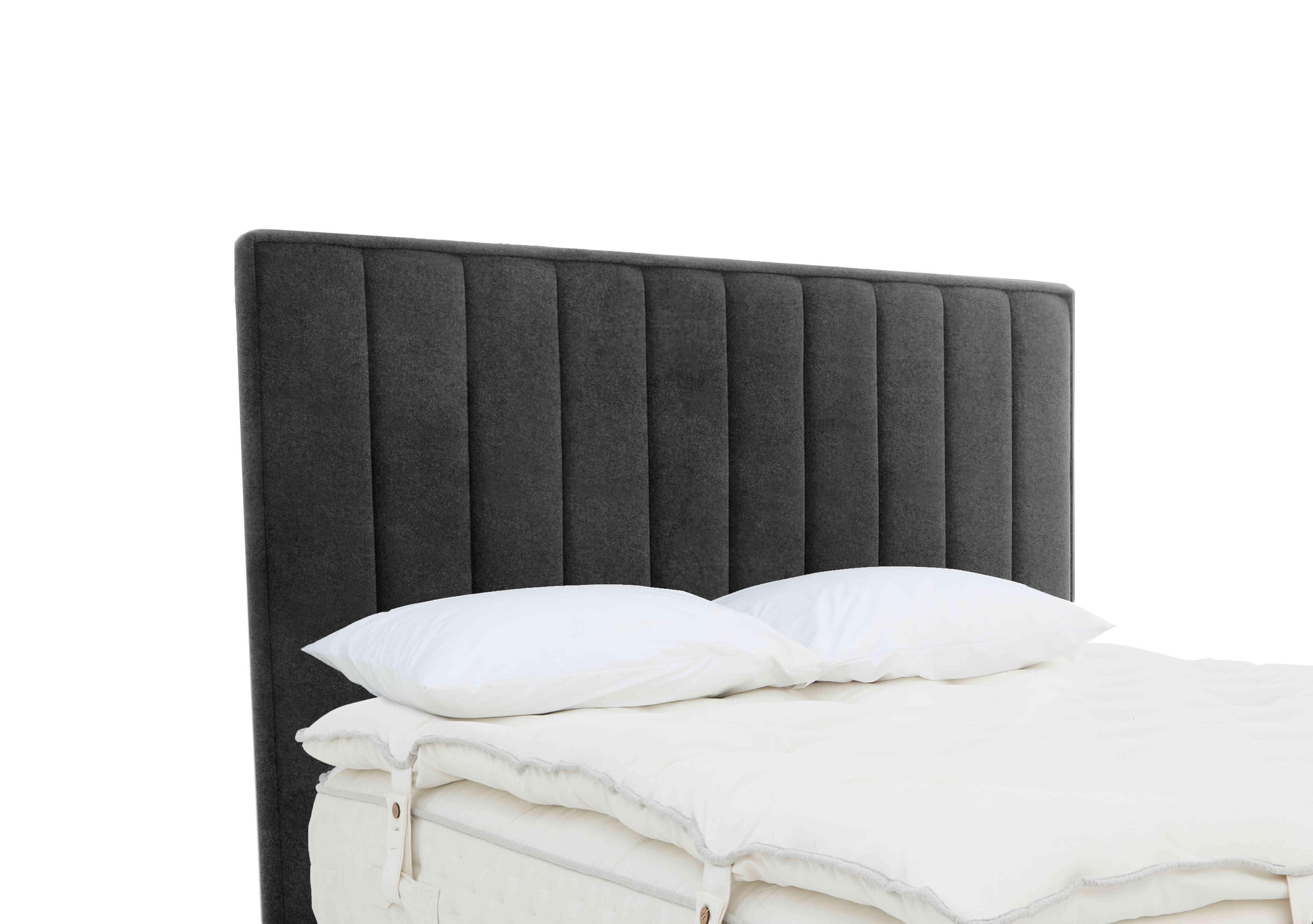 Fern Floor Standing Headboard in Mole Charcoal on Furniture Village