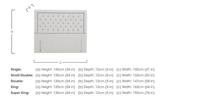 Hibiscus Floor Standing Headboard in  on Furniture Village
