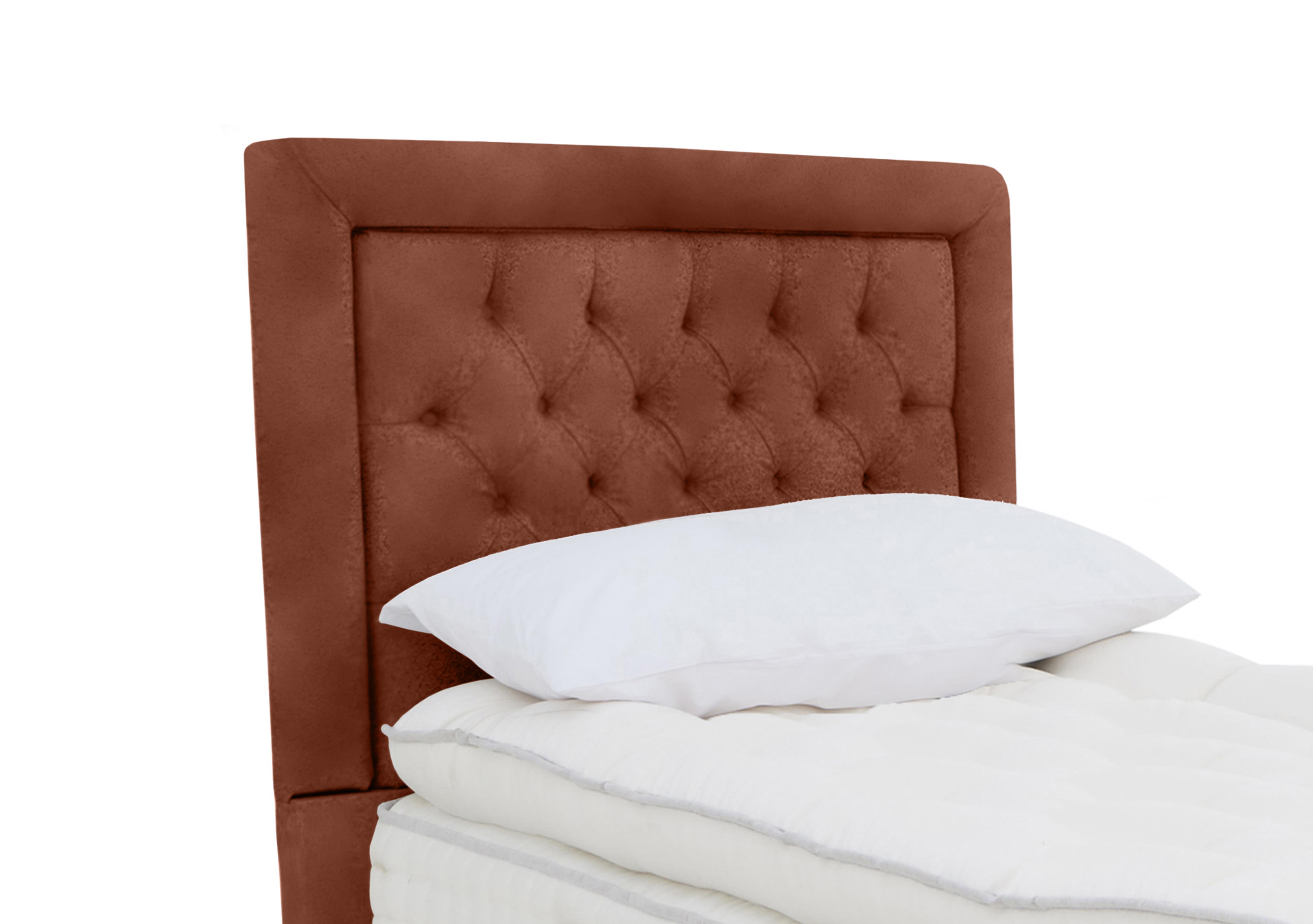 Hibiscus Floor Standing Headboard in Lovely Umber on Furniture Village