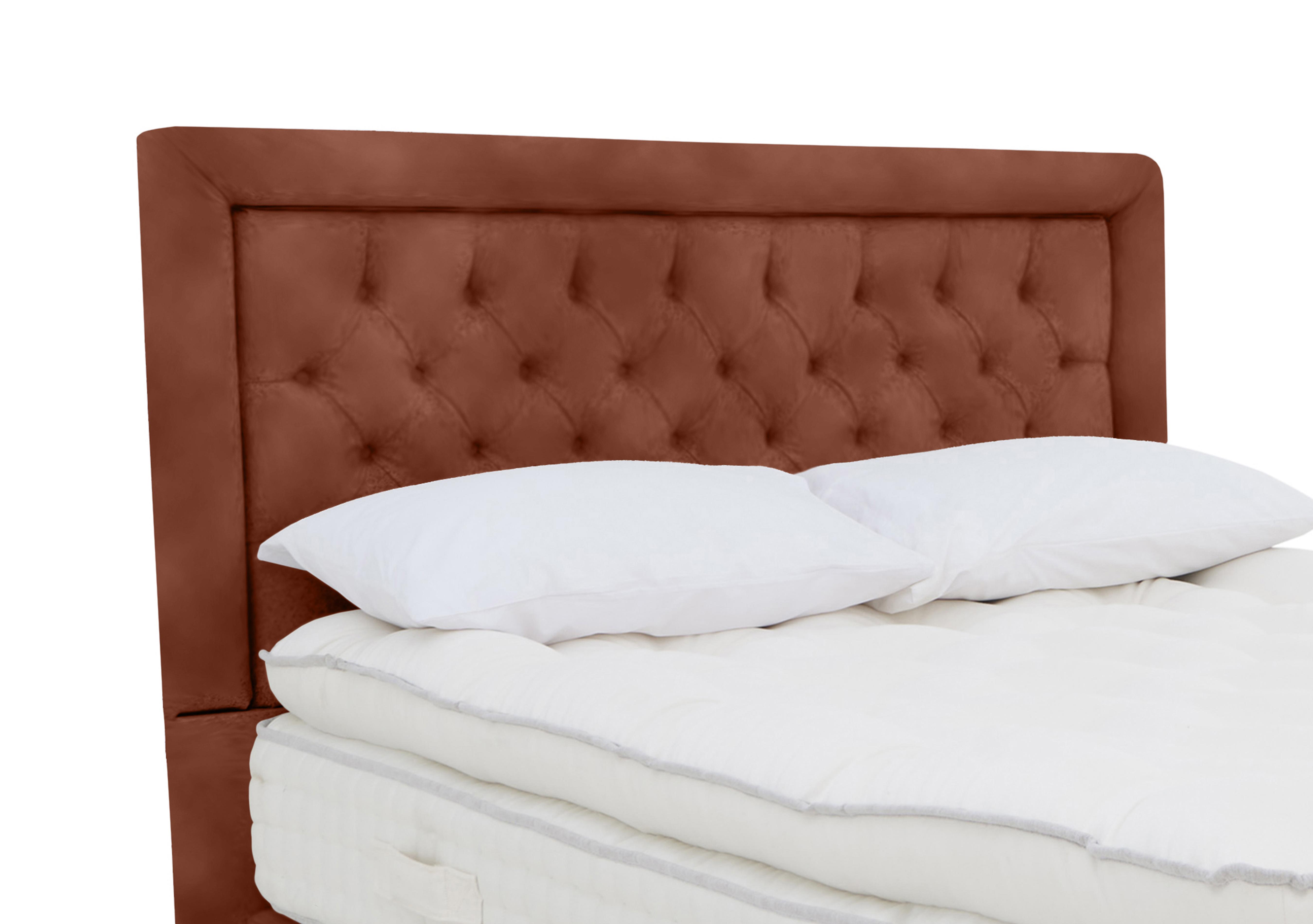 Hibiscus Floor Standing Headboard in Lovely Umber on Furniture Village