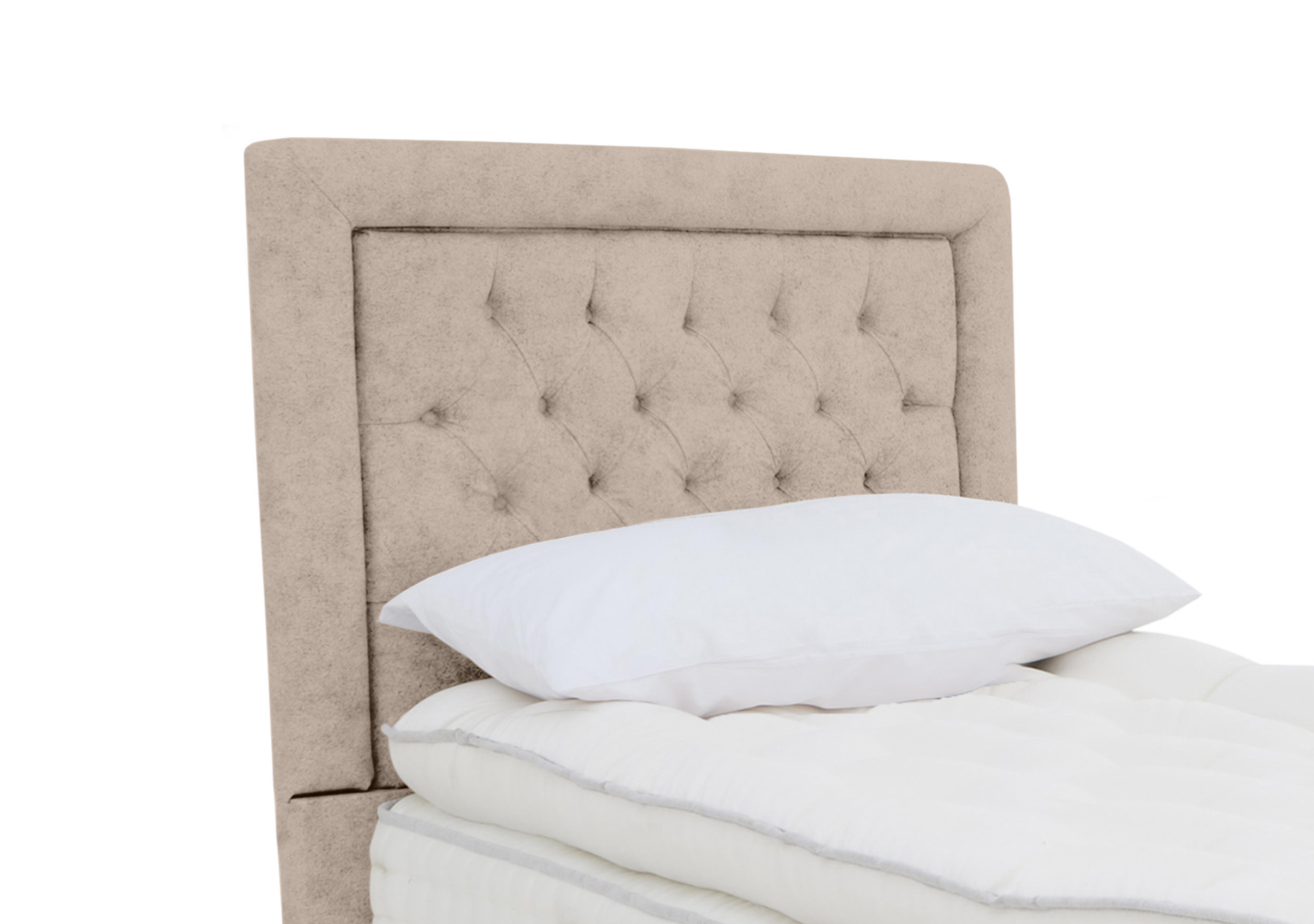 Hibiscus Floor Standing Headboard in Opal Vellum on Furniture Village