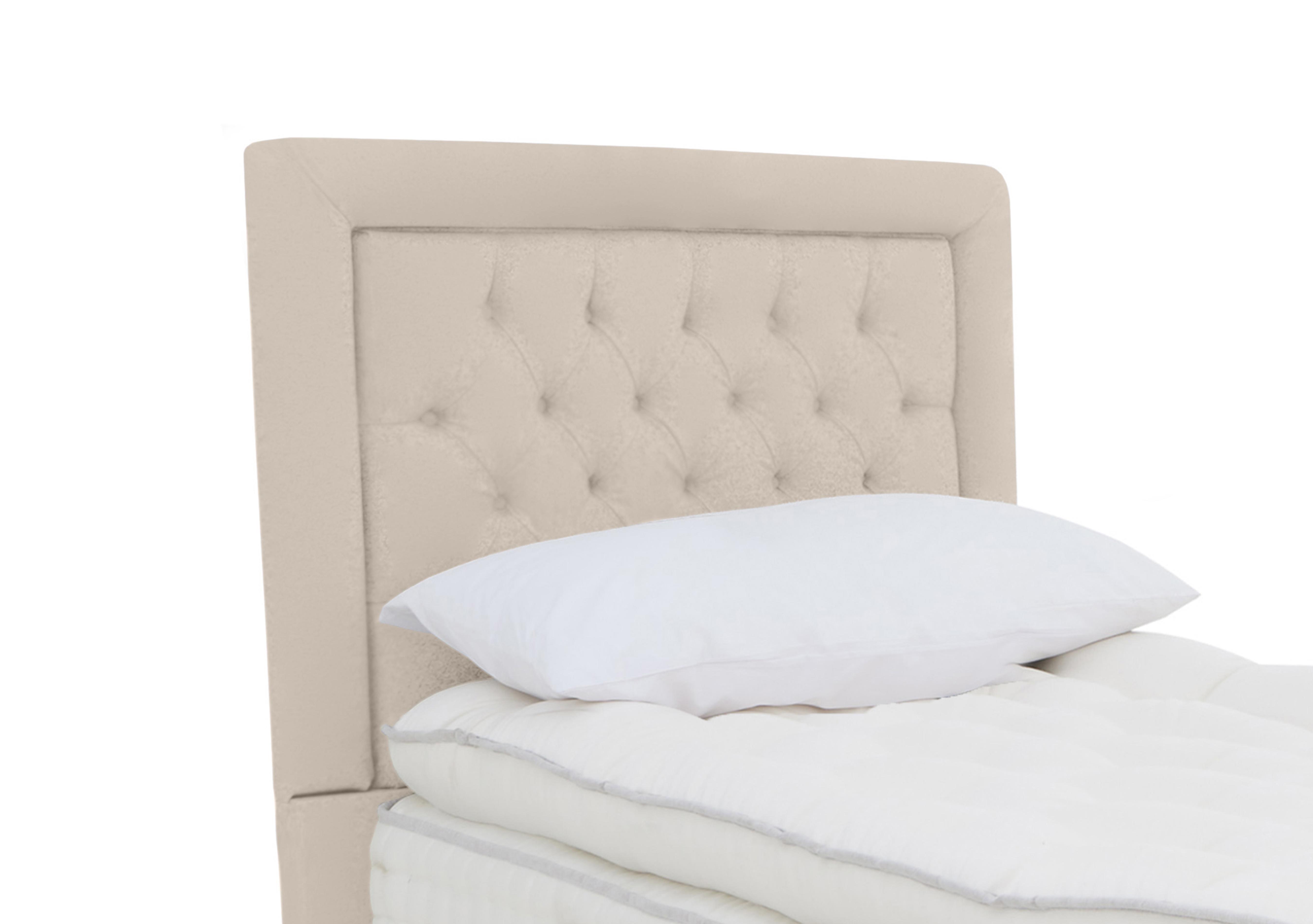 Hibiscus Floor Standing Headboard in Seven Ivory on Furniture Village