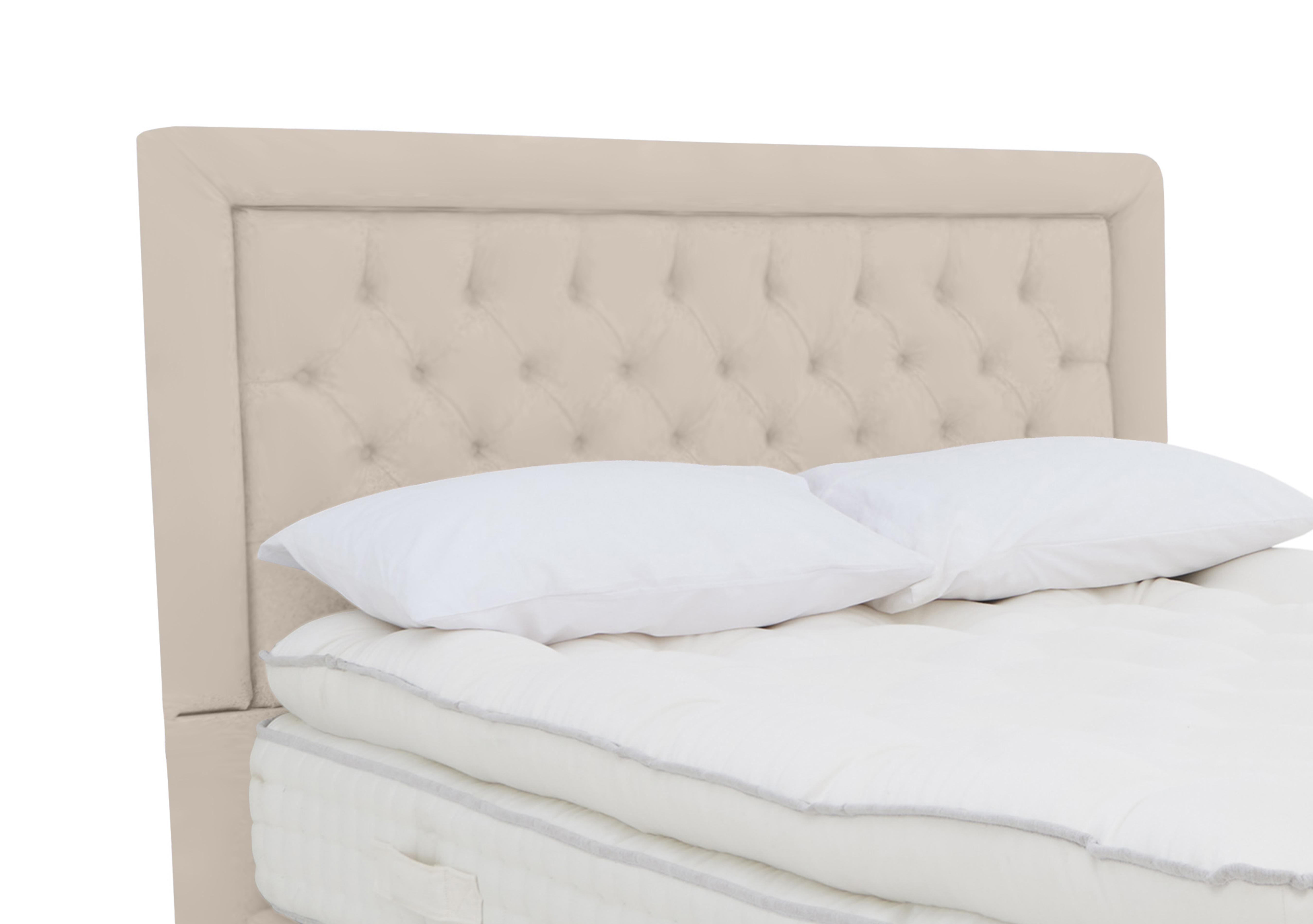 Hibiscus Floor Standing Headboard in Seven Ivory on Furniture Village