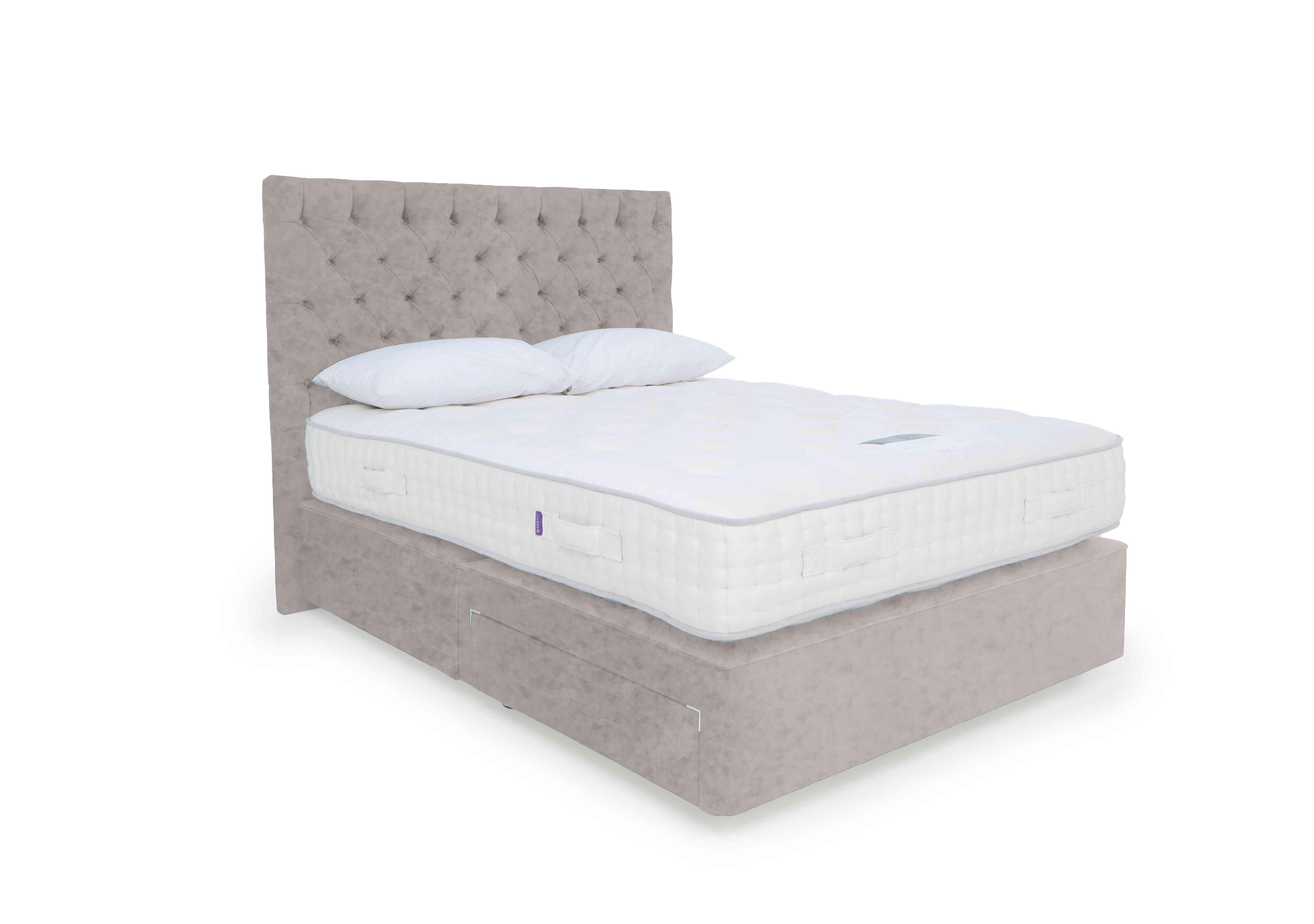 Yorkshire 15K Divan Set in Opal Sterling on Furniture Village