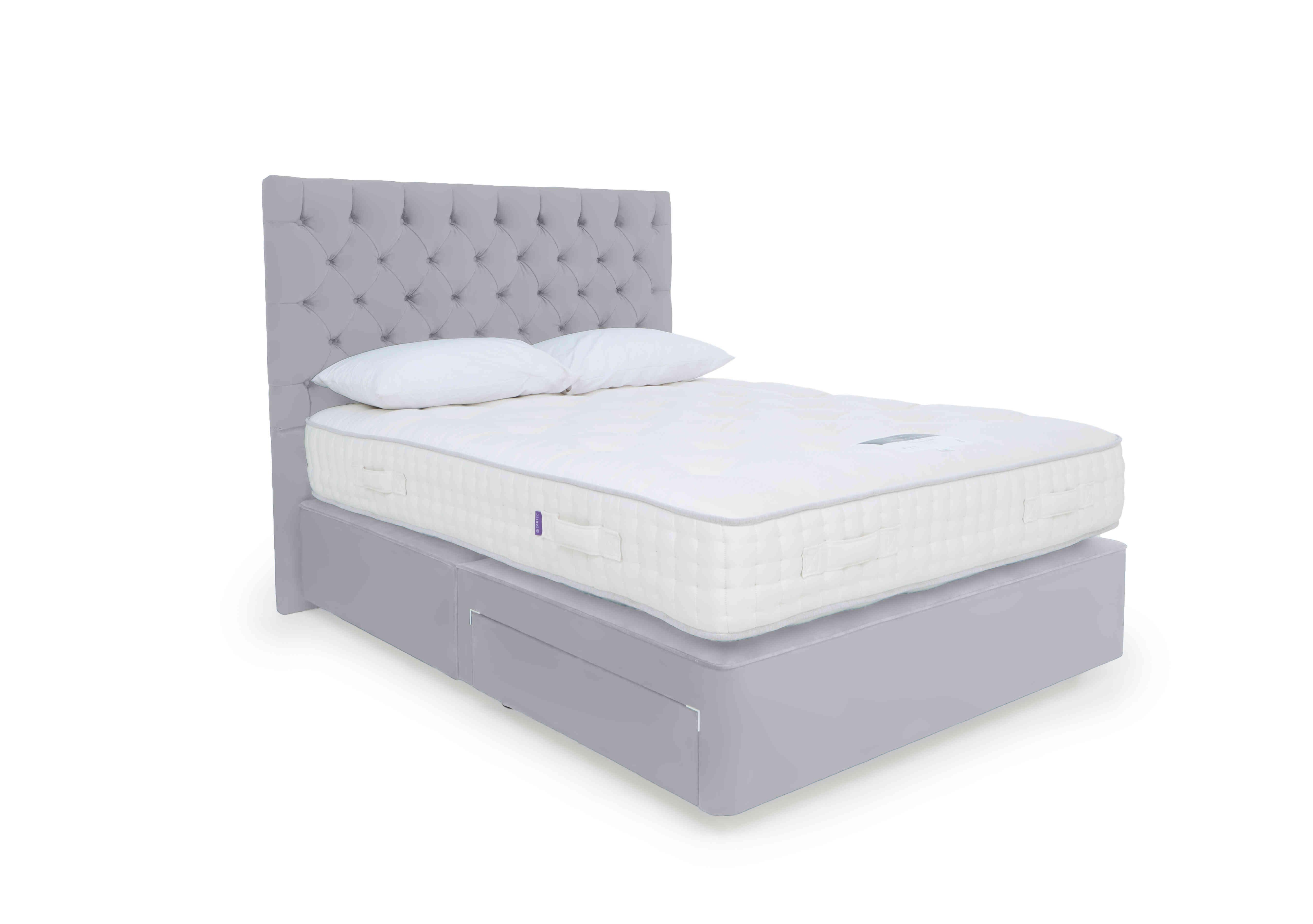 Yorkshire 15K Divan Set in Seven Lilac on Furniture Village