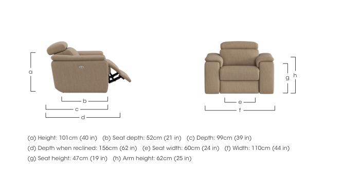 Davide Fabric Armchair in  on Furniture Village