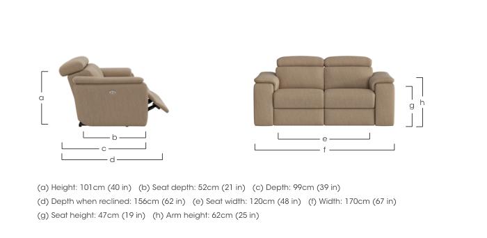 Davide 2 Seater Fabric Sofa in  on Furniture Village