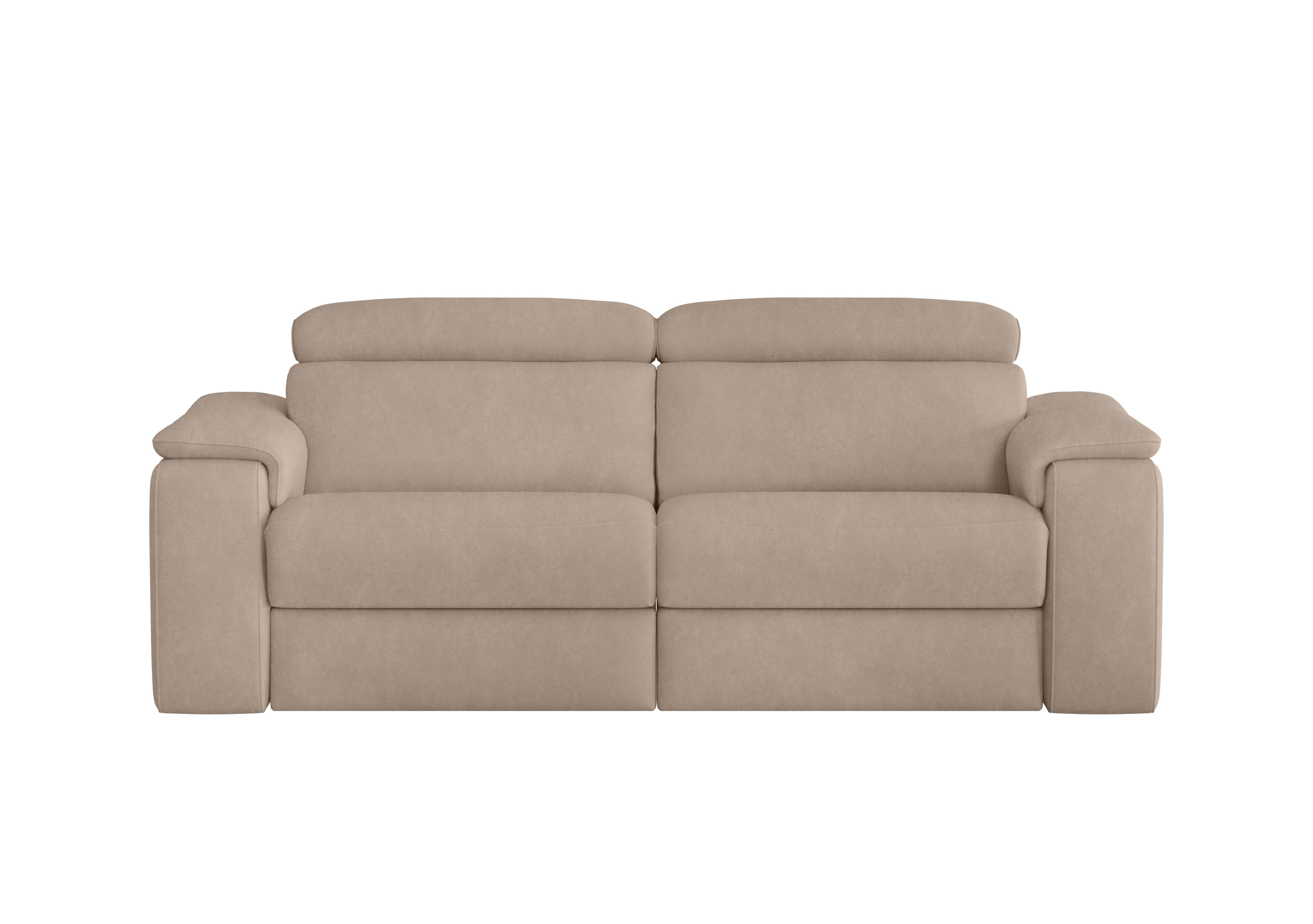 Davide 3 Seater Fabric Sofa in Flambe Visone on Furniture Village