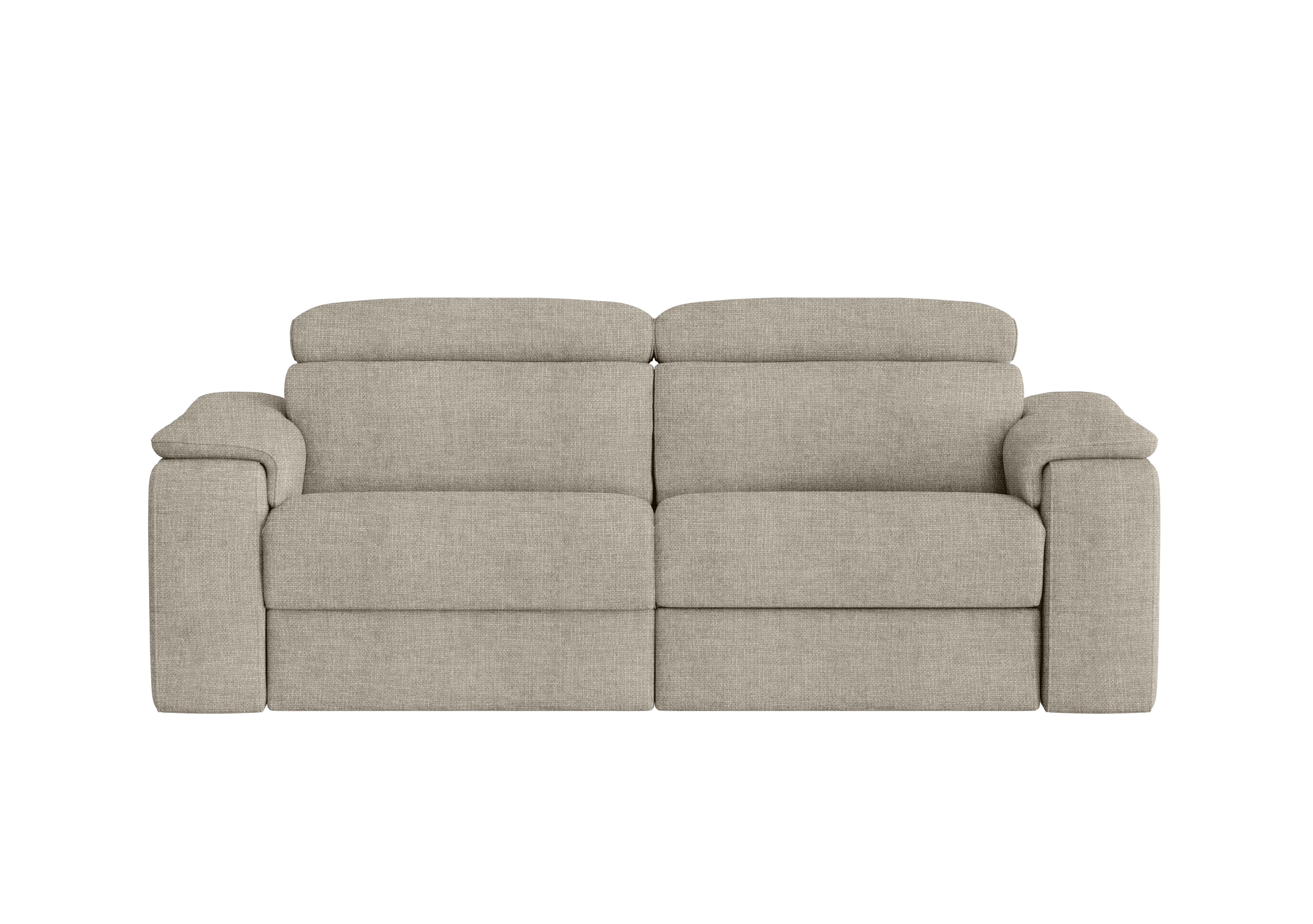 Davide 3 Seater Fabric Sofa in Zoia Beige 9020 on Furniture Village