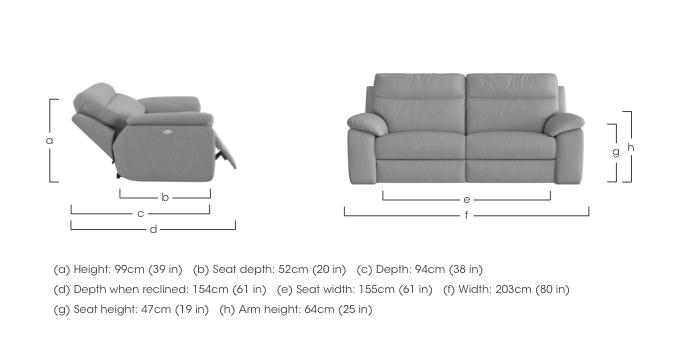 Pepino 3 Seater Fabric Sofa in  on Furniture Village