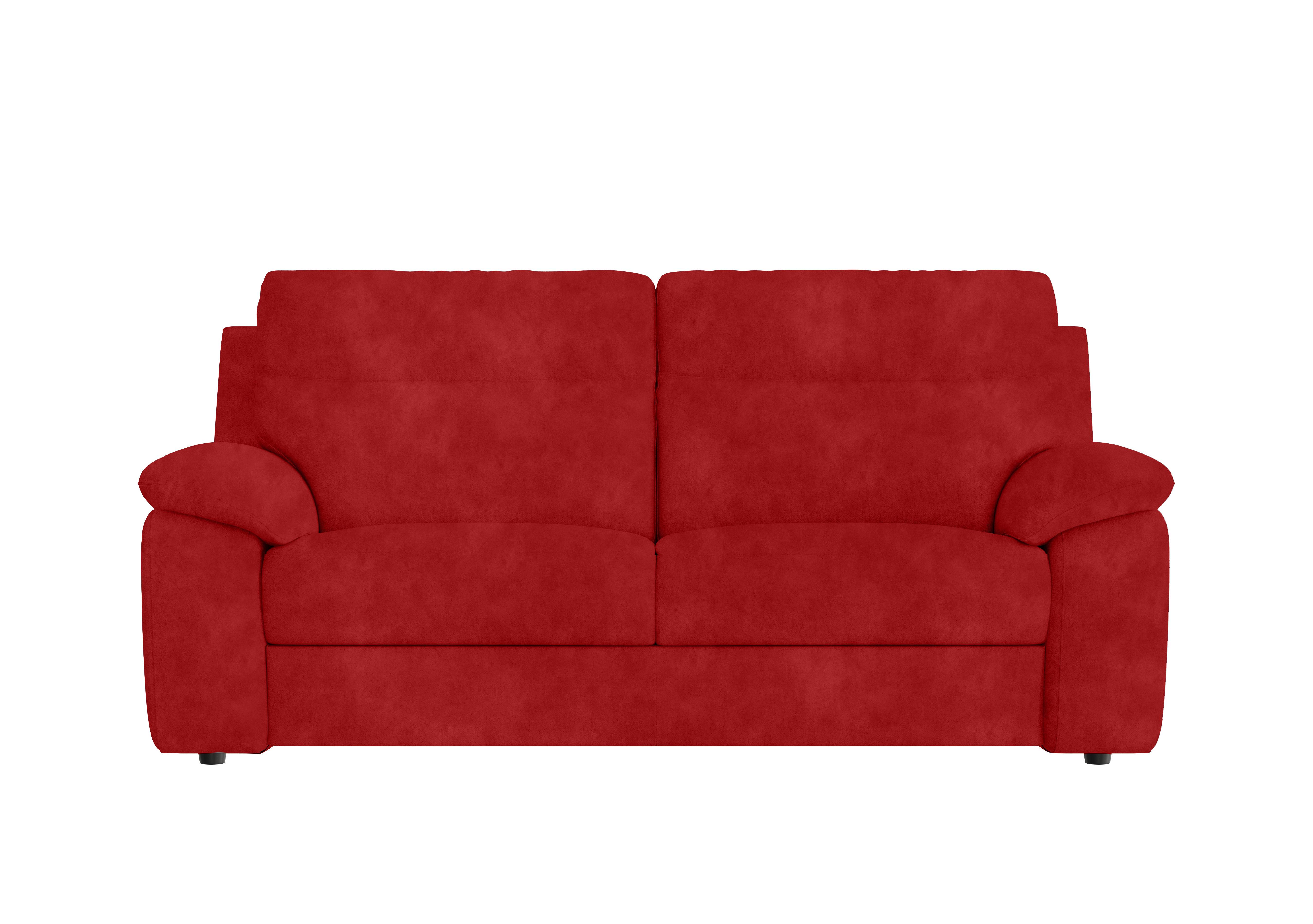 Pepino 3 Seater Fabric Sofa in Selma Rosso on Furniture Village