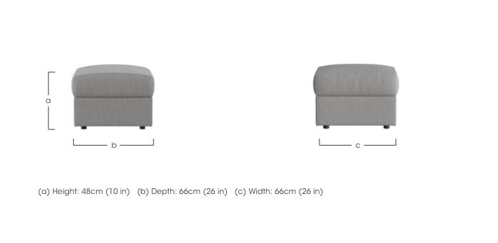 Pepino Fabric Storage Footstool in  on Furniture Village