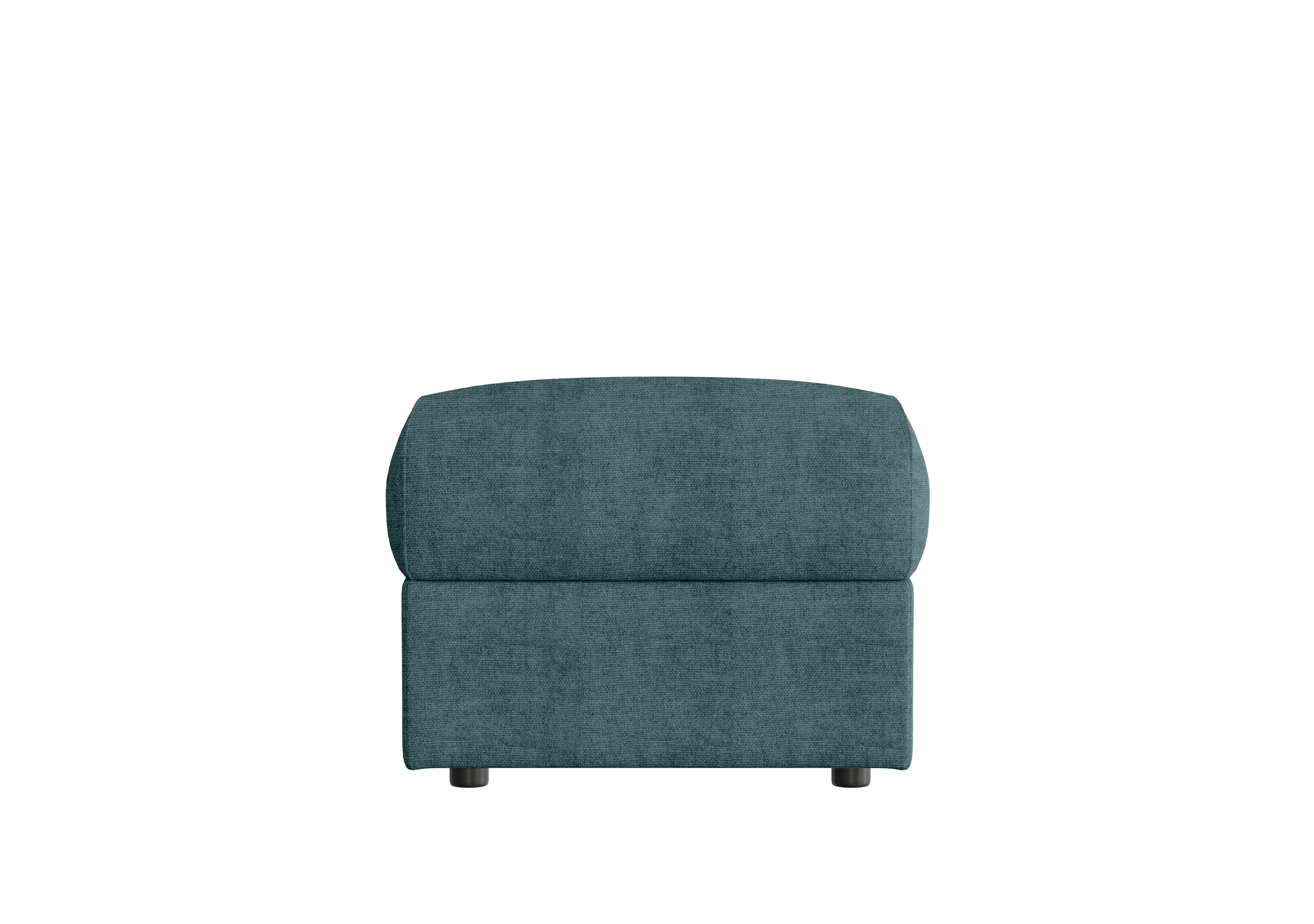 Pepino Fabric Storage Footstool in Baobab Blue 557 on Furniture Village