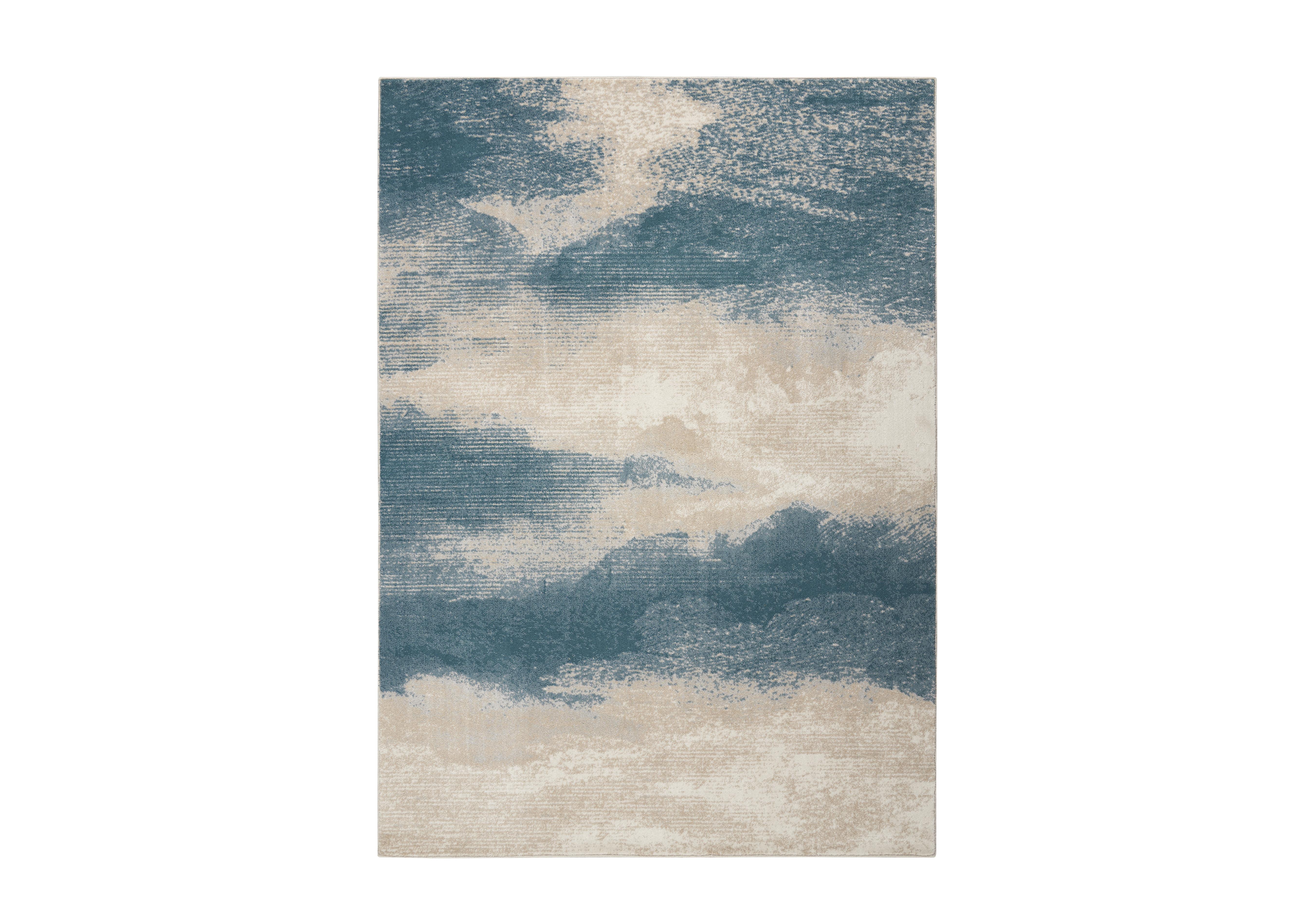 Nimbus Teal Rug in  on Furniture Village