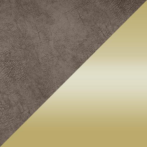 Ariana Fabric Pet Bed in Chocolate Brass Insert on Furniture Village