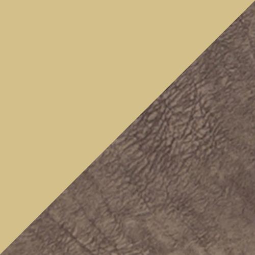 Ariana Fabric Pet Bed in Dapple Chocolate Brass Insert on Furniture Village