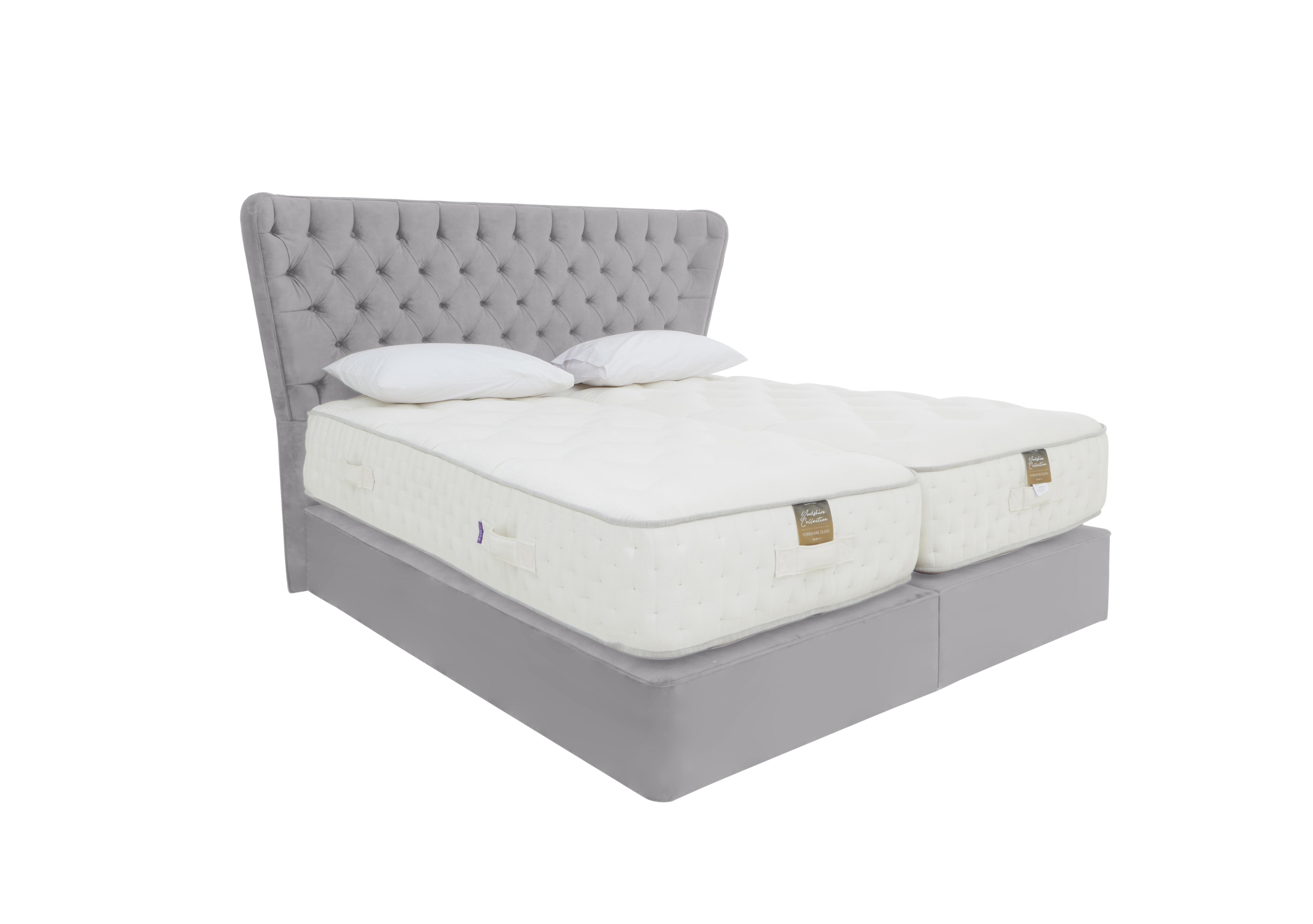 Yorkshire 25K Divan Set with Zip and Link Mattress in Seven Lilac on Furniture Village