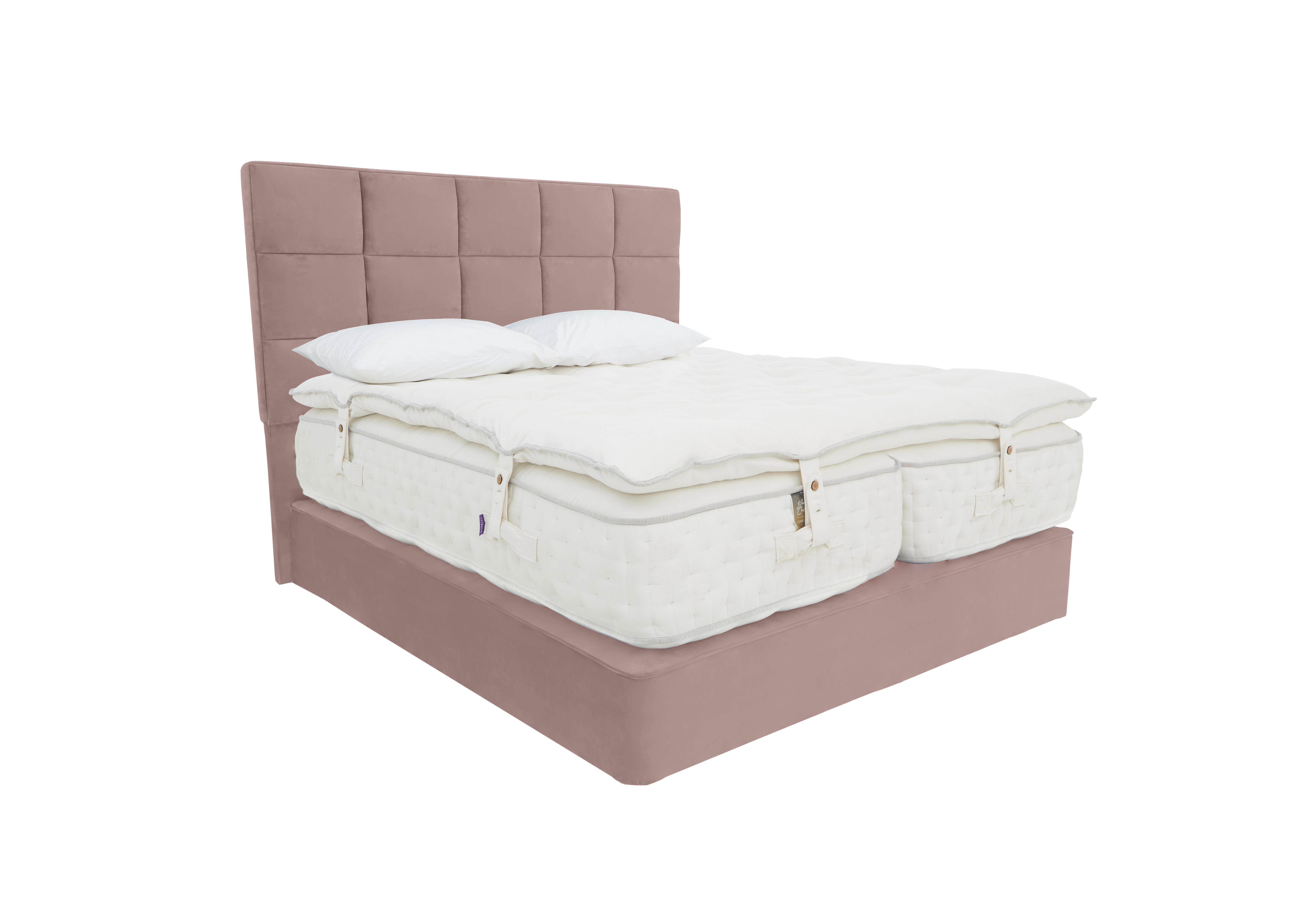 Yorkshire 30K Divan Set with Zip and Link Mattress with Mattress Topper in Seven Blossom on Furniture Village