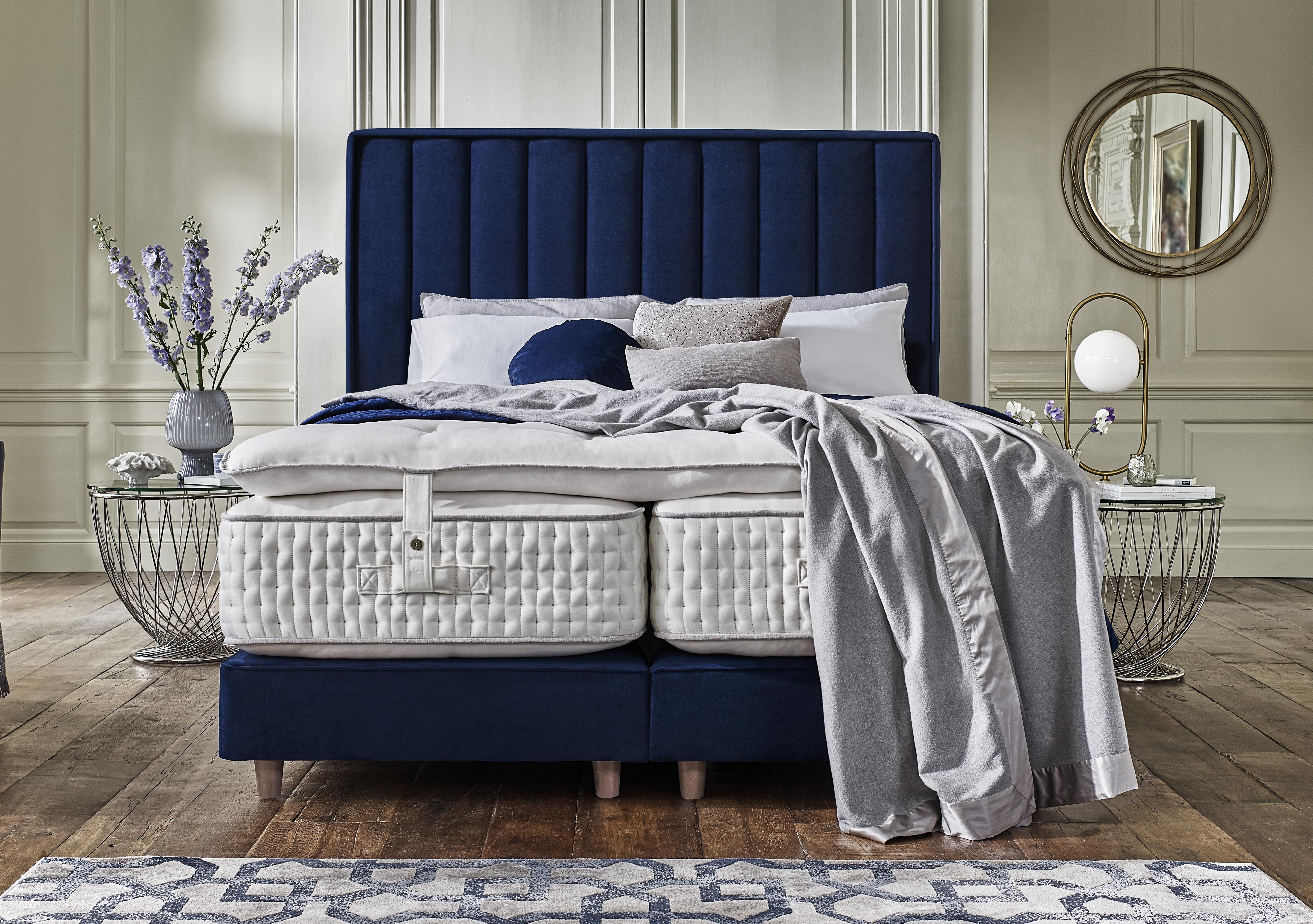 Yorkshire 40K Shallow Divan Set with Zip and Link Mattress with Mattress Topper in  on Furniture Village