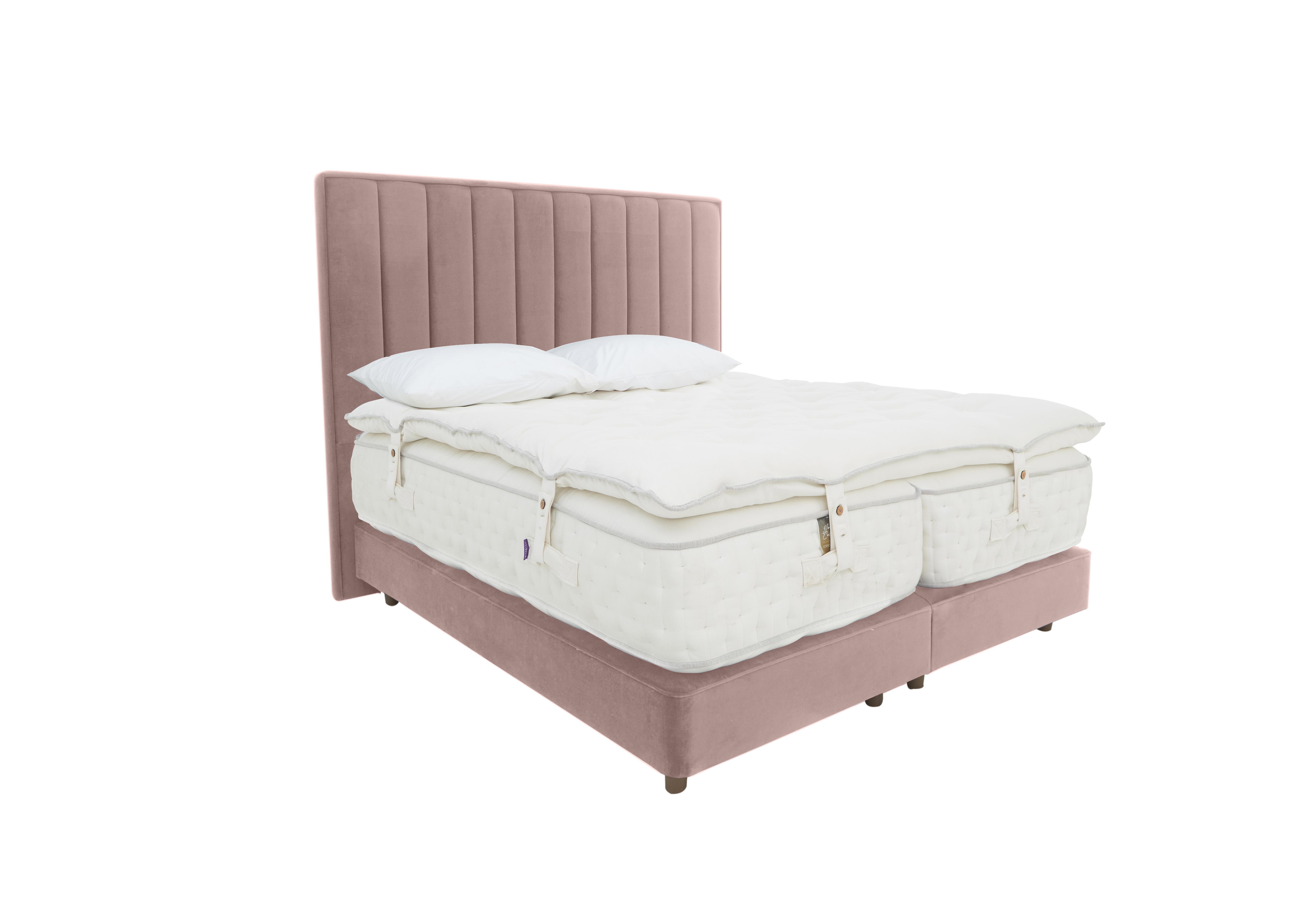 Yorkshire 40K Shallow Divan Set with Zip and Link Mattress with Mattress Topper in Seven Blossom on Furniture Village
