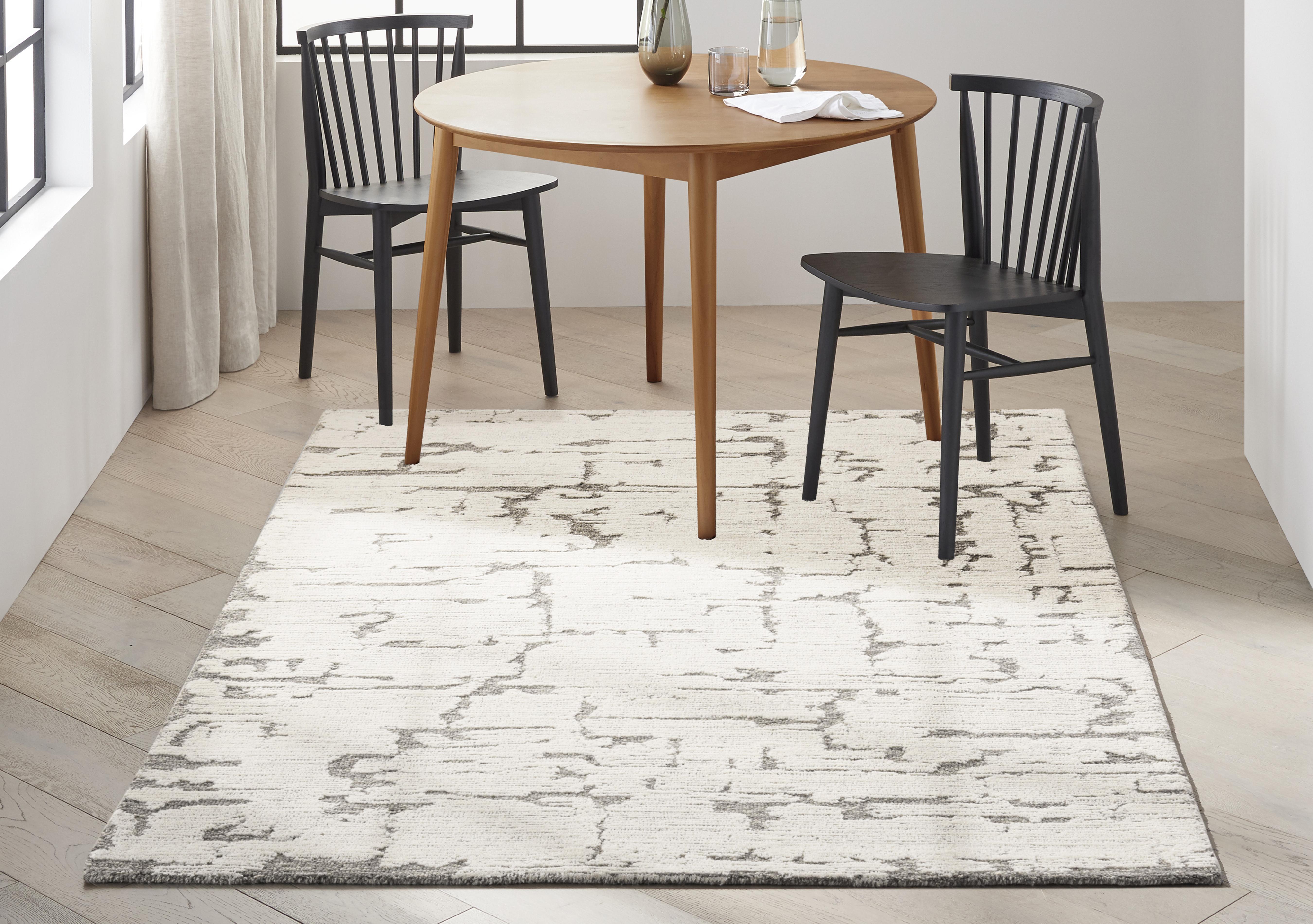 Calvin Klein Grey Sculptural Rug in  on Furniture Village