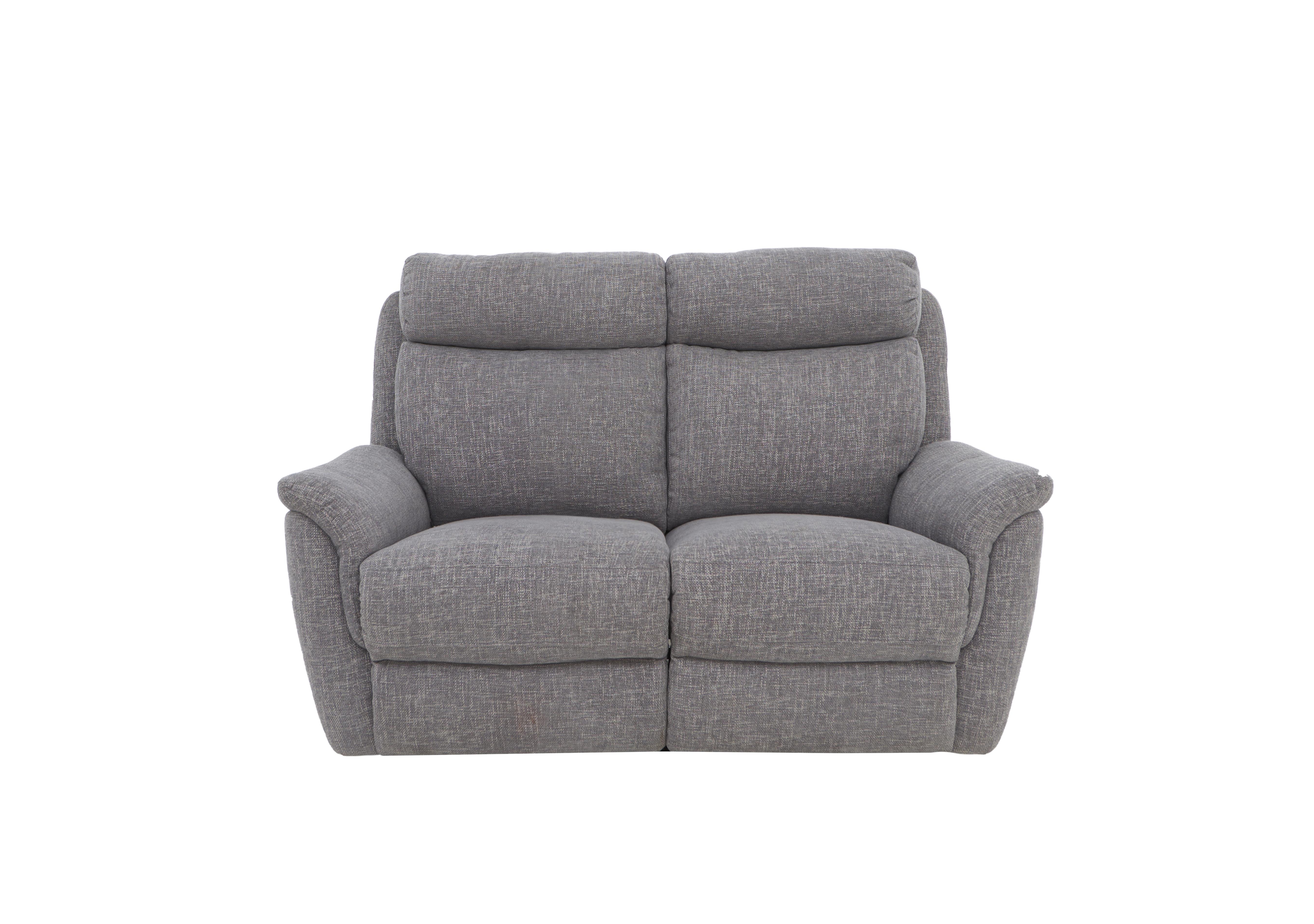 Orlando 2 Seater Fabric Sofa in Anivia Grey 12445 on Furniture Village
