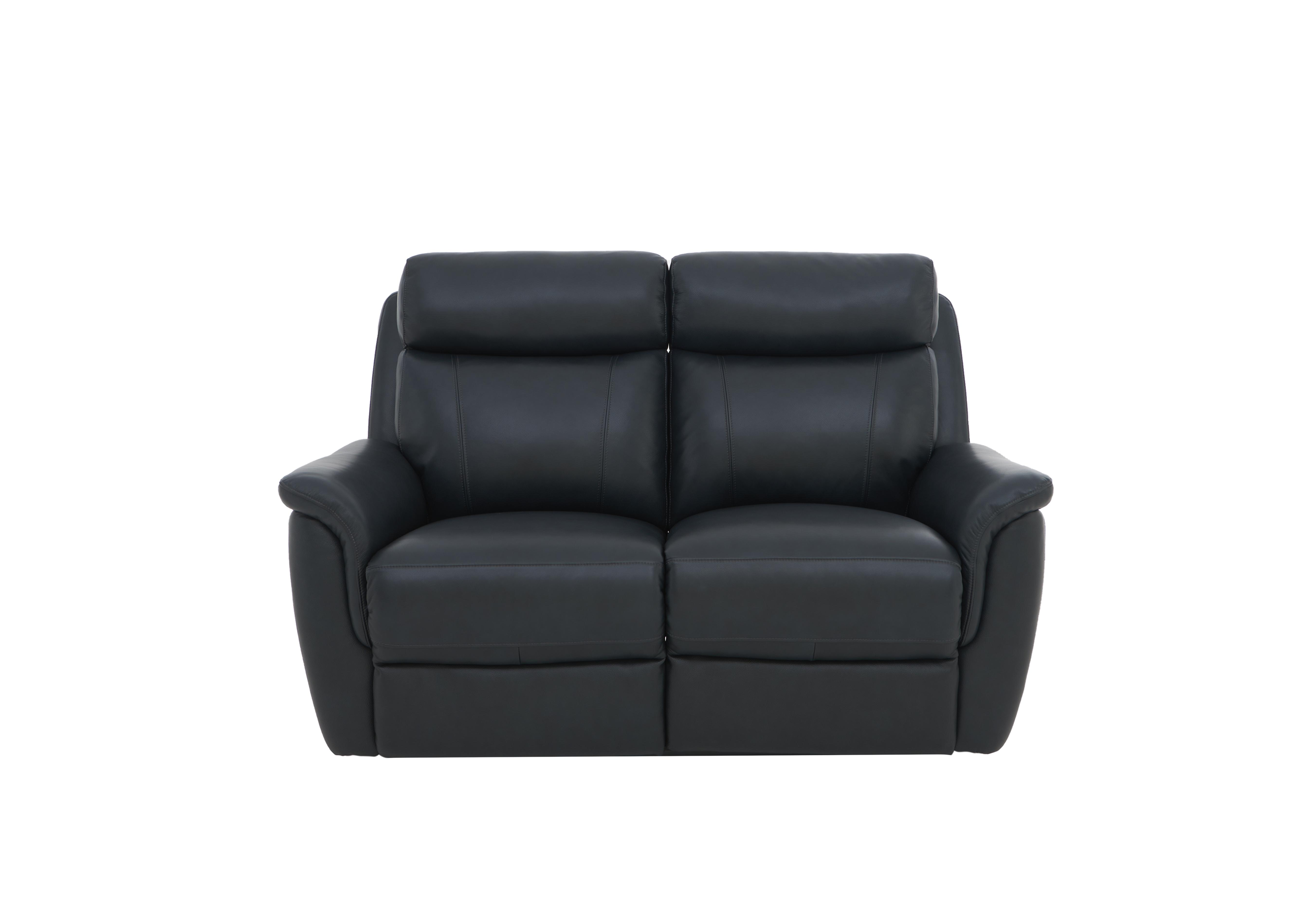 Orlando 2 Seater Leather Sofa in 60/24 Navy on Furniture Village