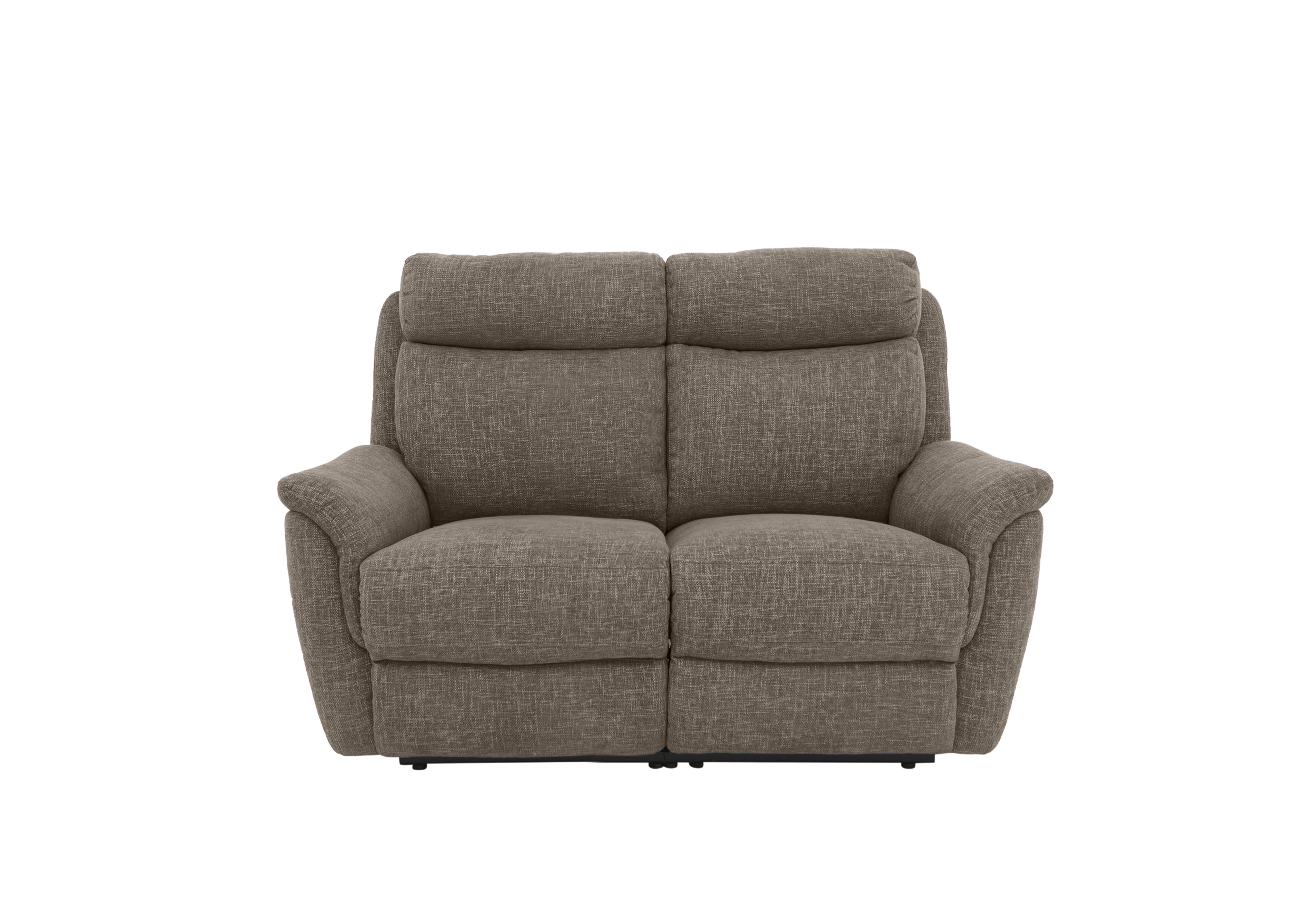 Orlando 2 Seater Fabric Power Recliner Sofa with Power Headrests and Lumbar Support in Anivia Brown 15445 on Furniture Village