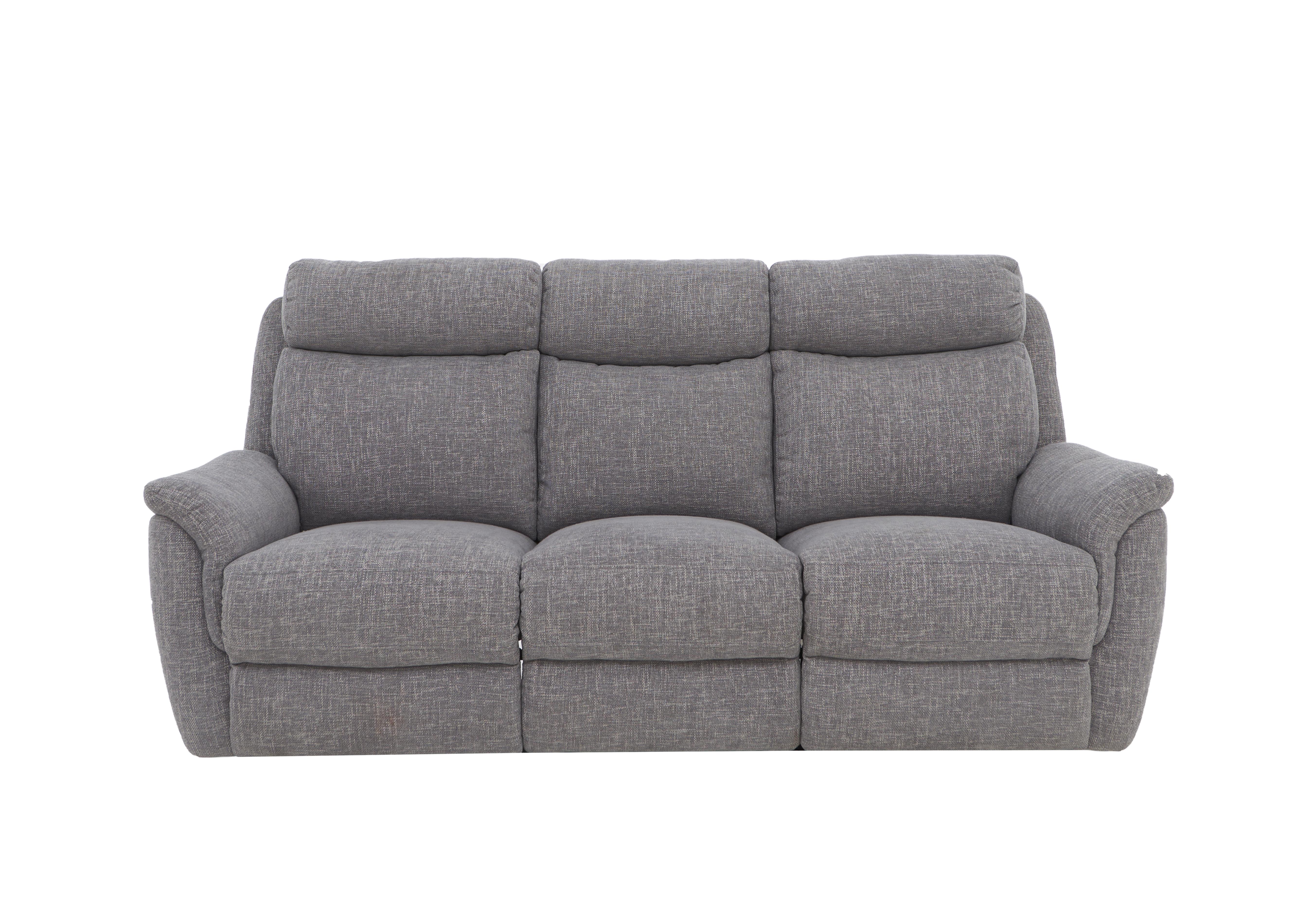 Orlando 3 Seater Fabric Sofa in Anivia Grey 12445 on Furniture Village