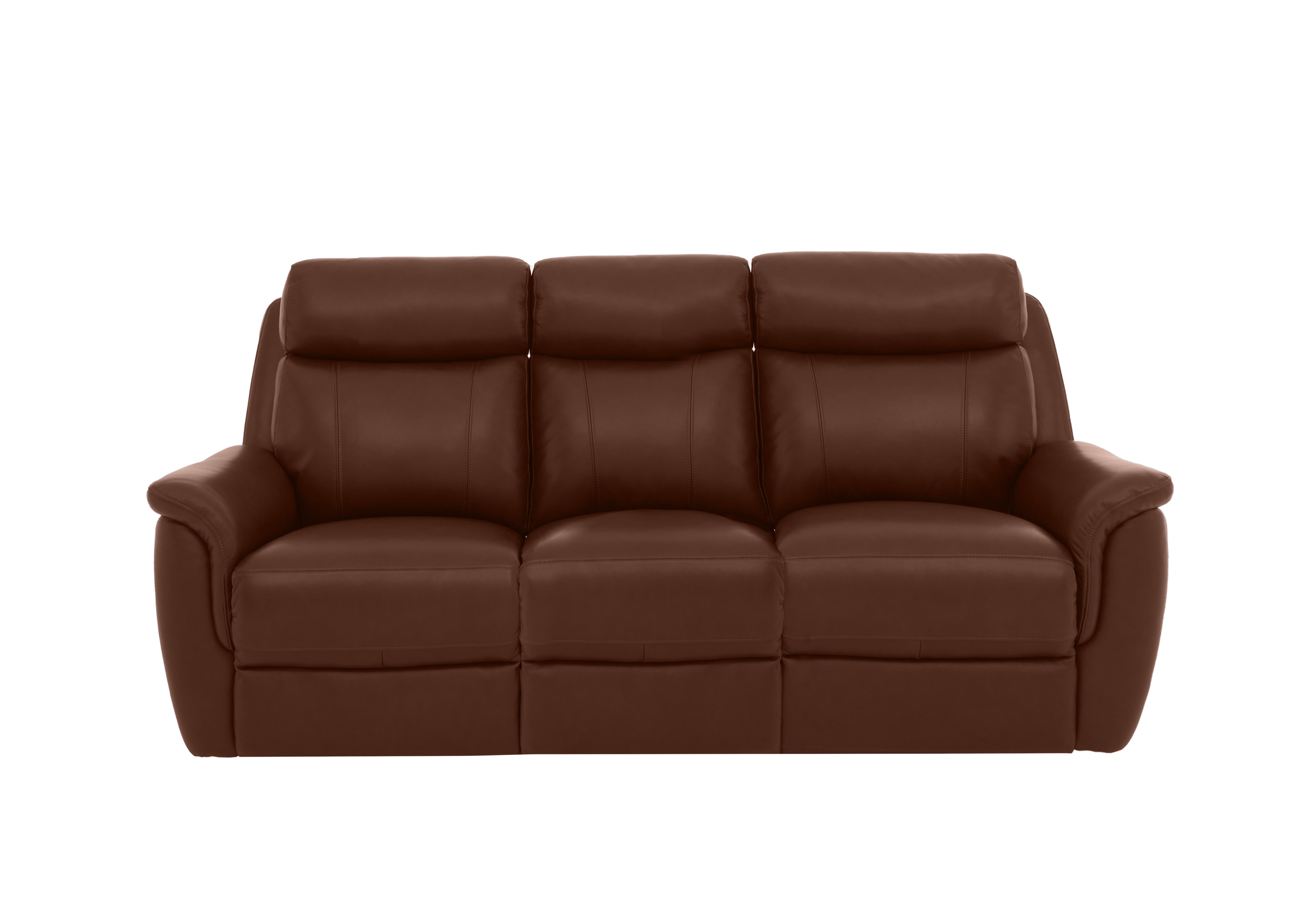 Orlando 3 Seater Leather Sofa in 60/07 Butterscotch on Furniture Village