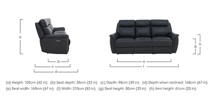 Orlando 3 Seater Leather Sofa in  on Furniture Village
