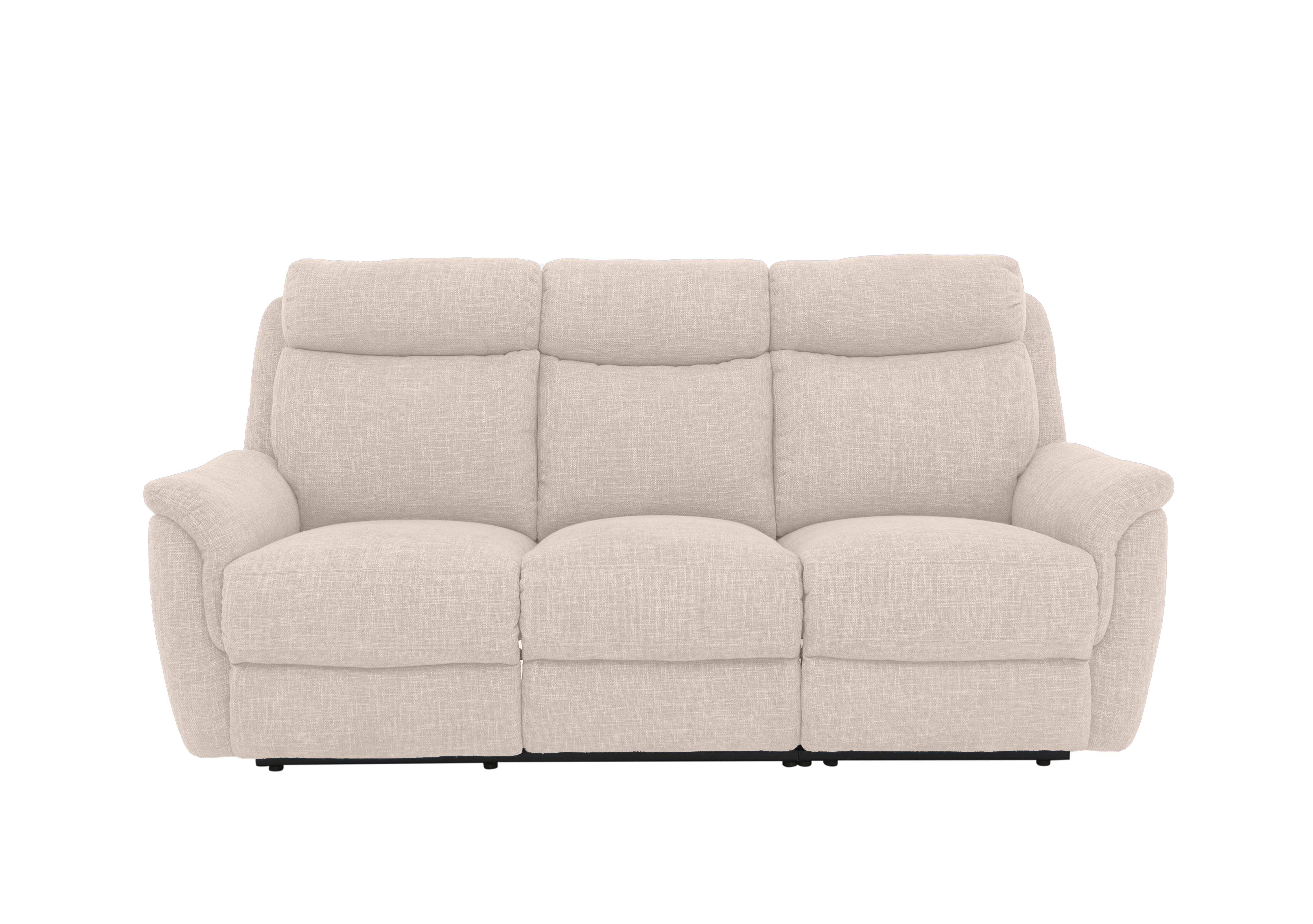 Orlando 3 Seater Fabric Power Recliner Sofa with Power Headrests and Lumbar Support in Anivia Nature 13445 on Furniture Village