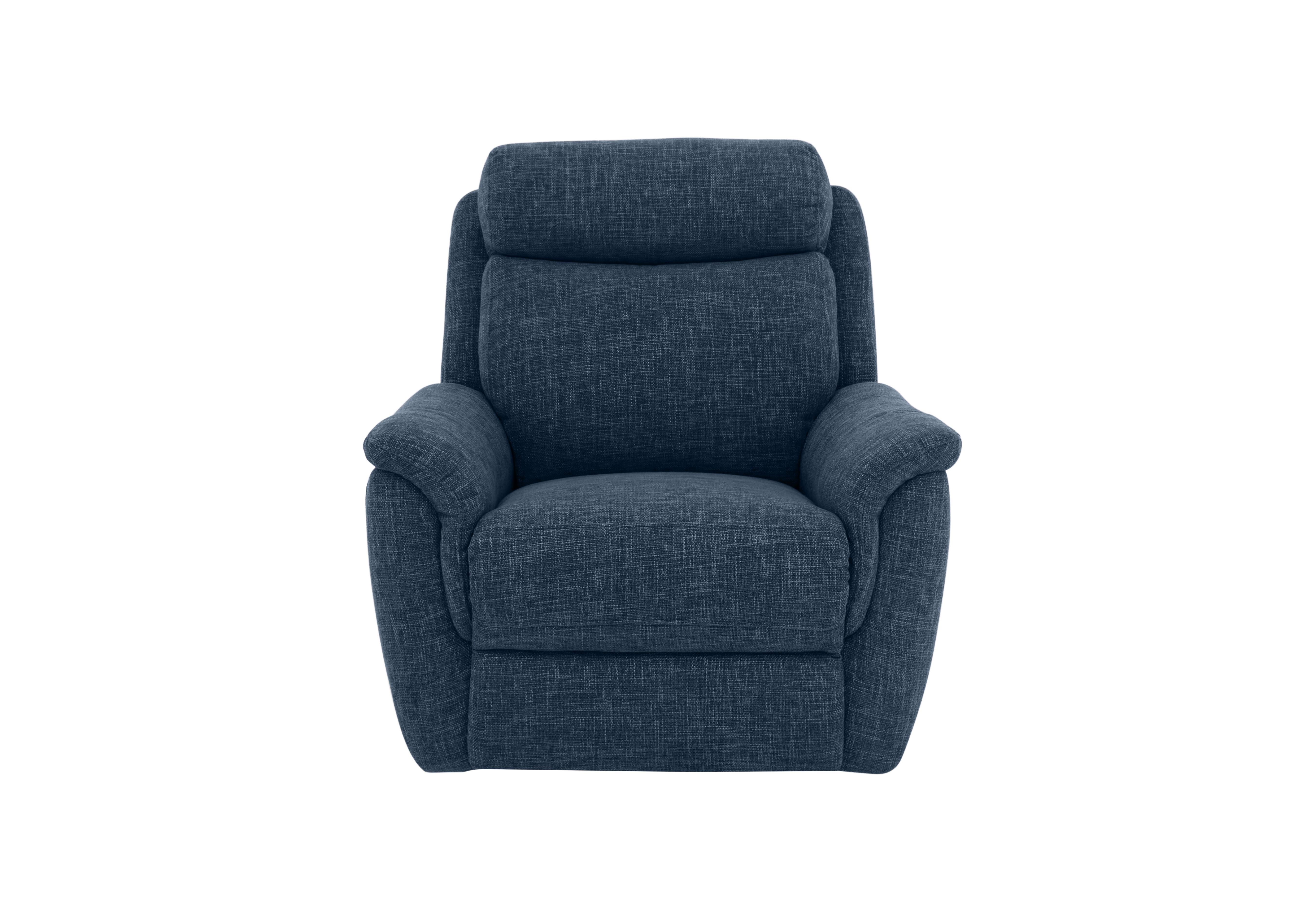 Orlando Fabric Chair in Anivia Blue 15045 on Furniture Village