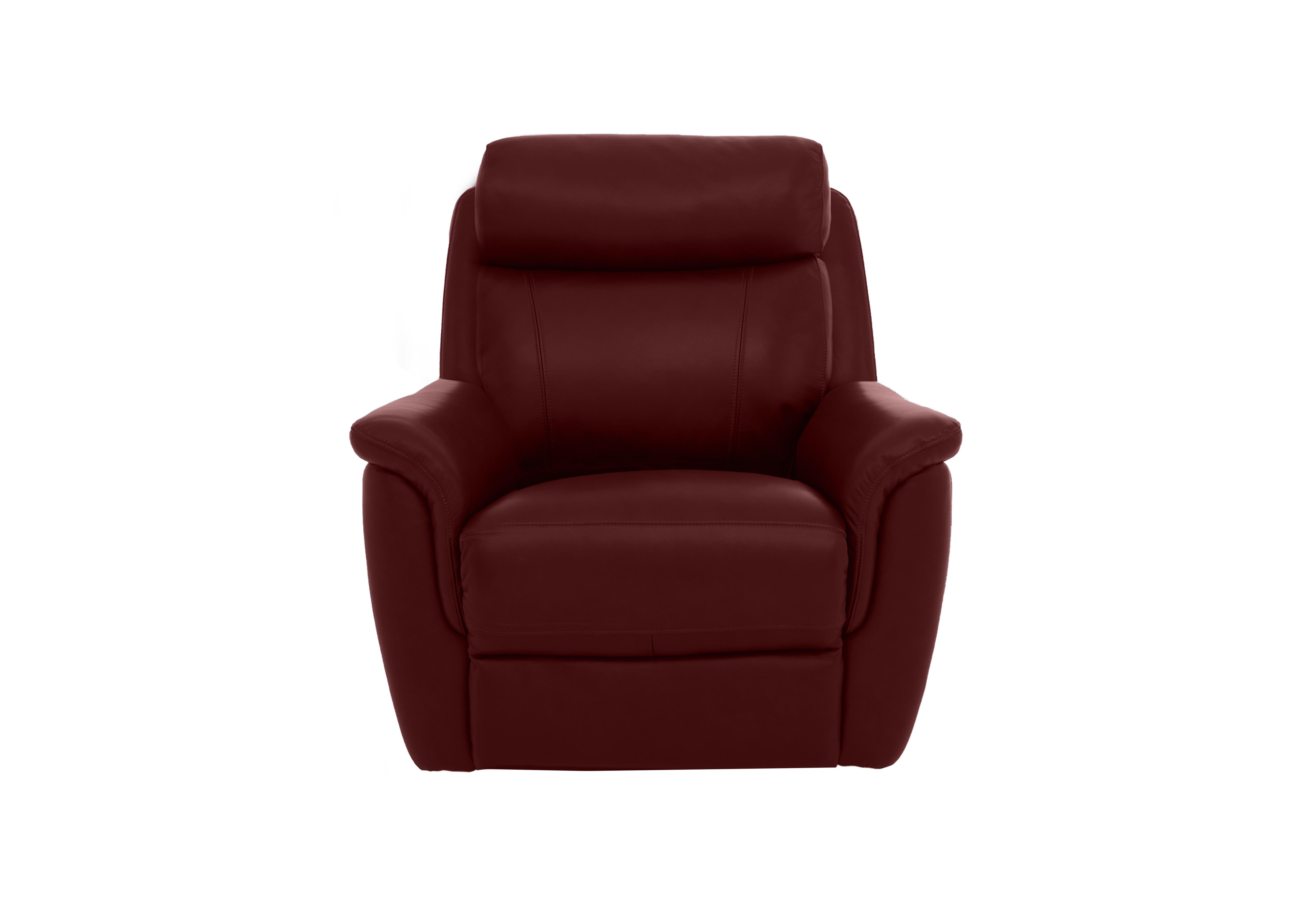 Orlando Leather Chair in 60/15 Ruby on Furniture Village