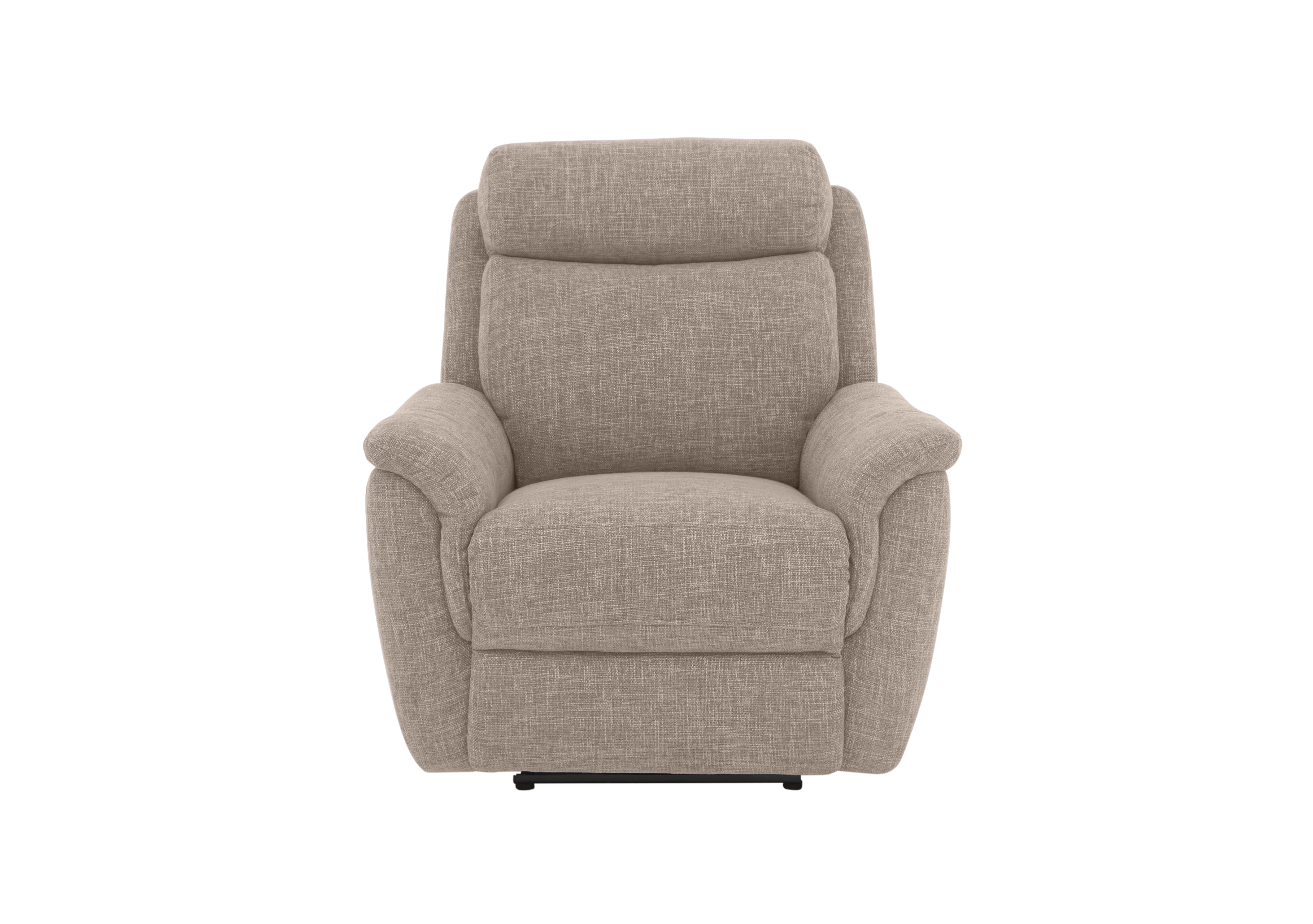 Orlando Fabric Power Recliner Chair with Power Headrests and Lumbar Support in Anivia Khaki 14445 on Furniture Village